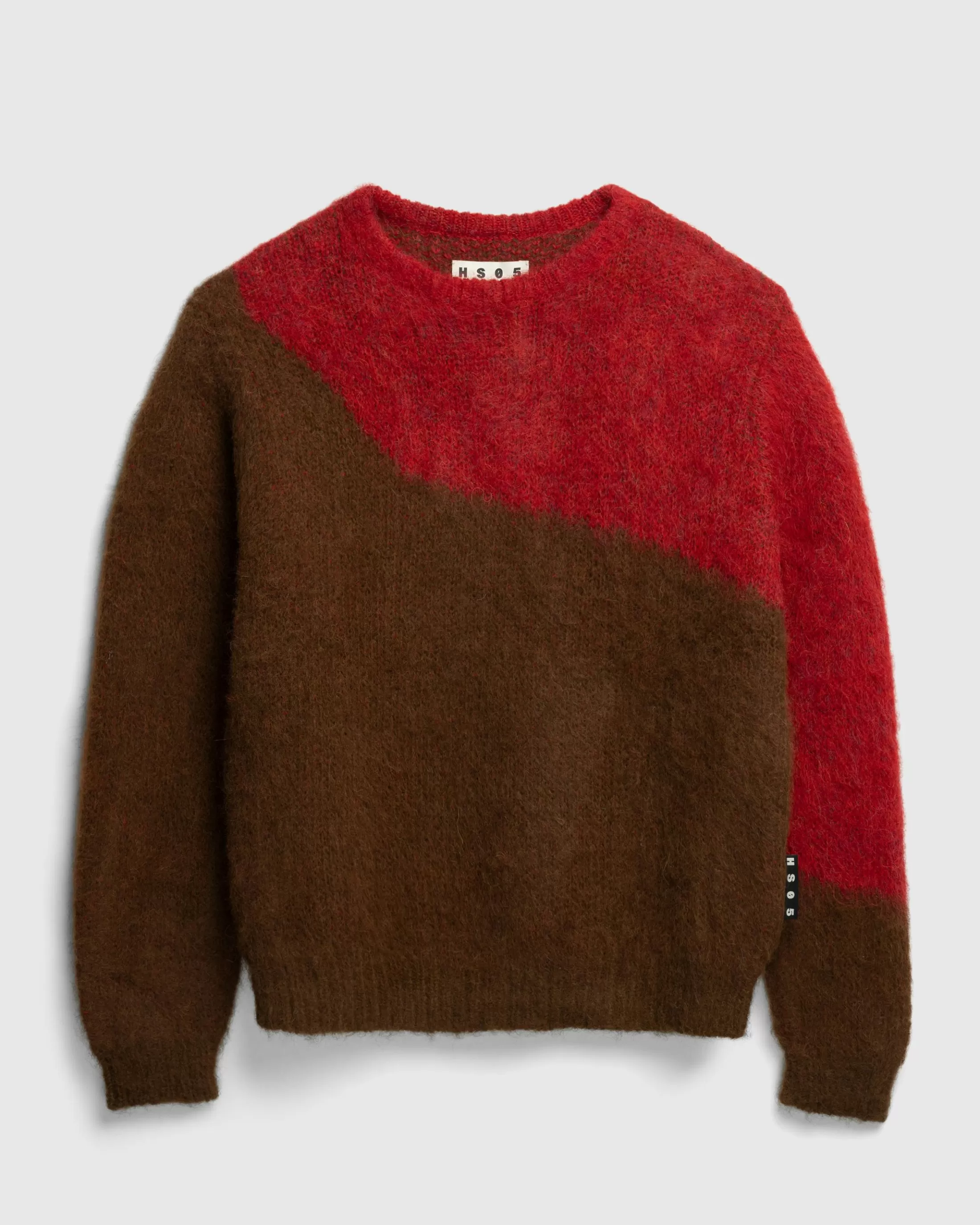 Store Highsnobiety HS05 Alpaca Abstract Wave Sweater Brown/Red unavailable