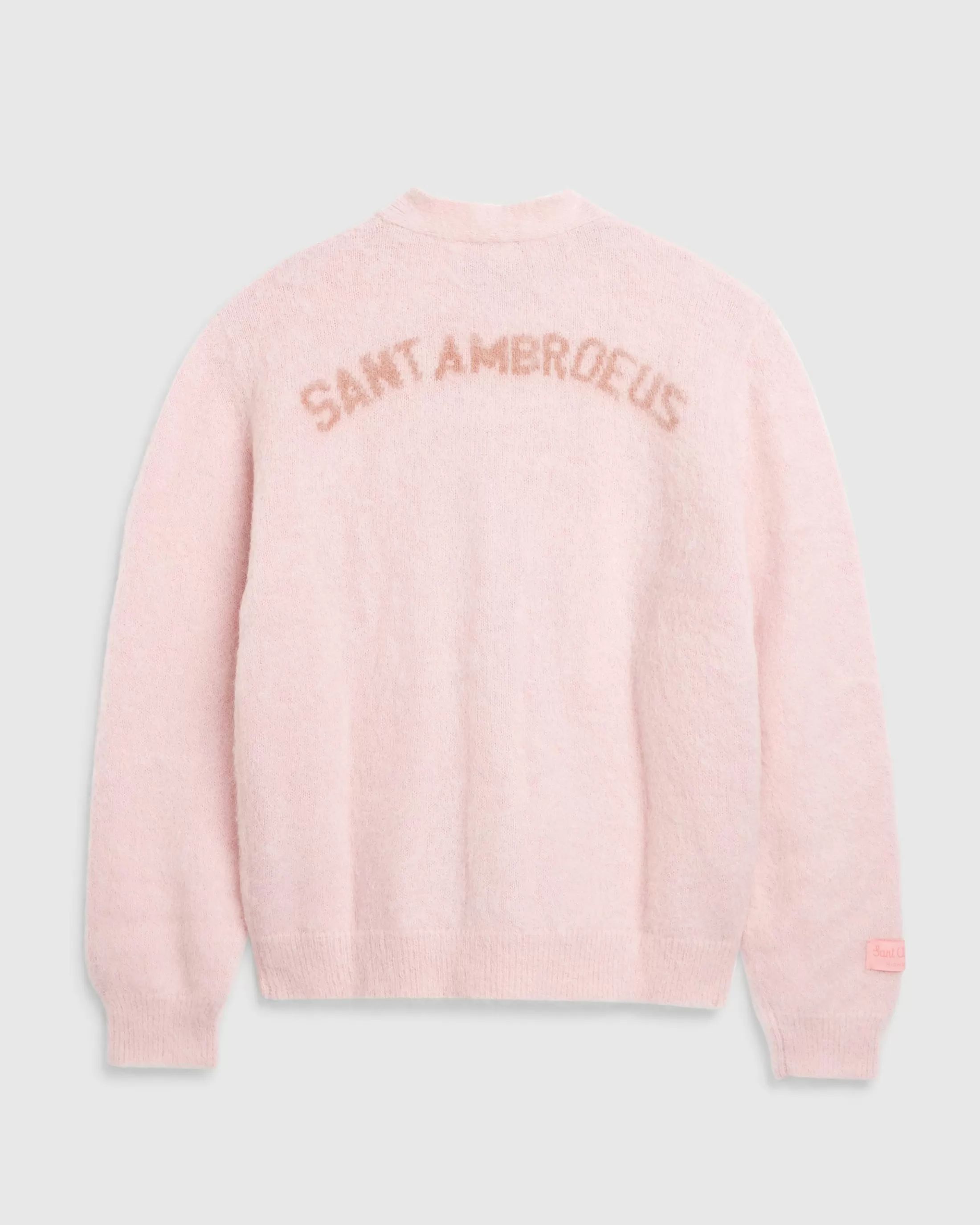 Outlet Sant Ambroeus Alpaca Cardigan Pink lightpink