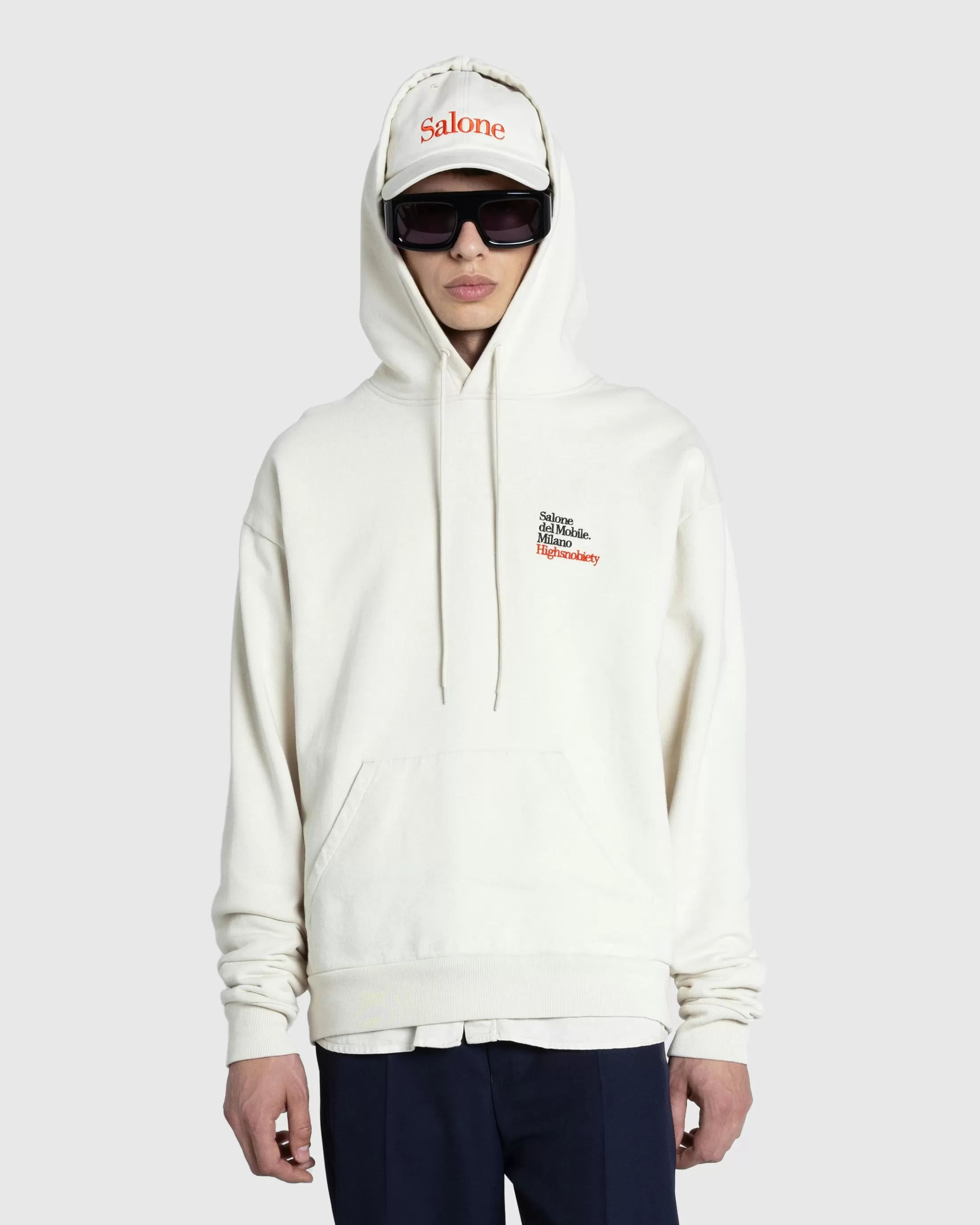 Shop Highsnobiety Archival Hoodie Eggshell beige