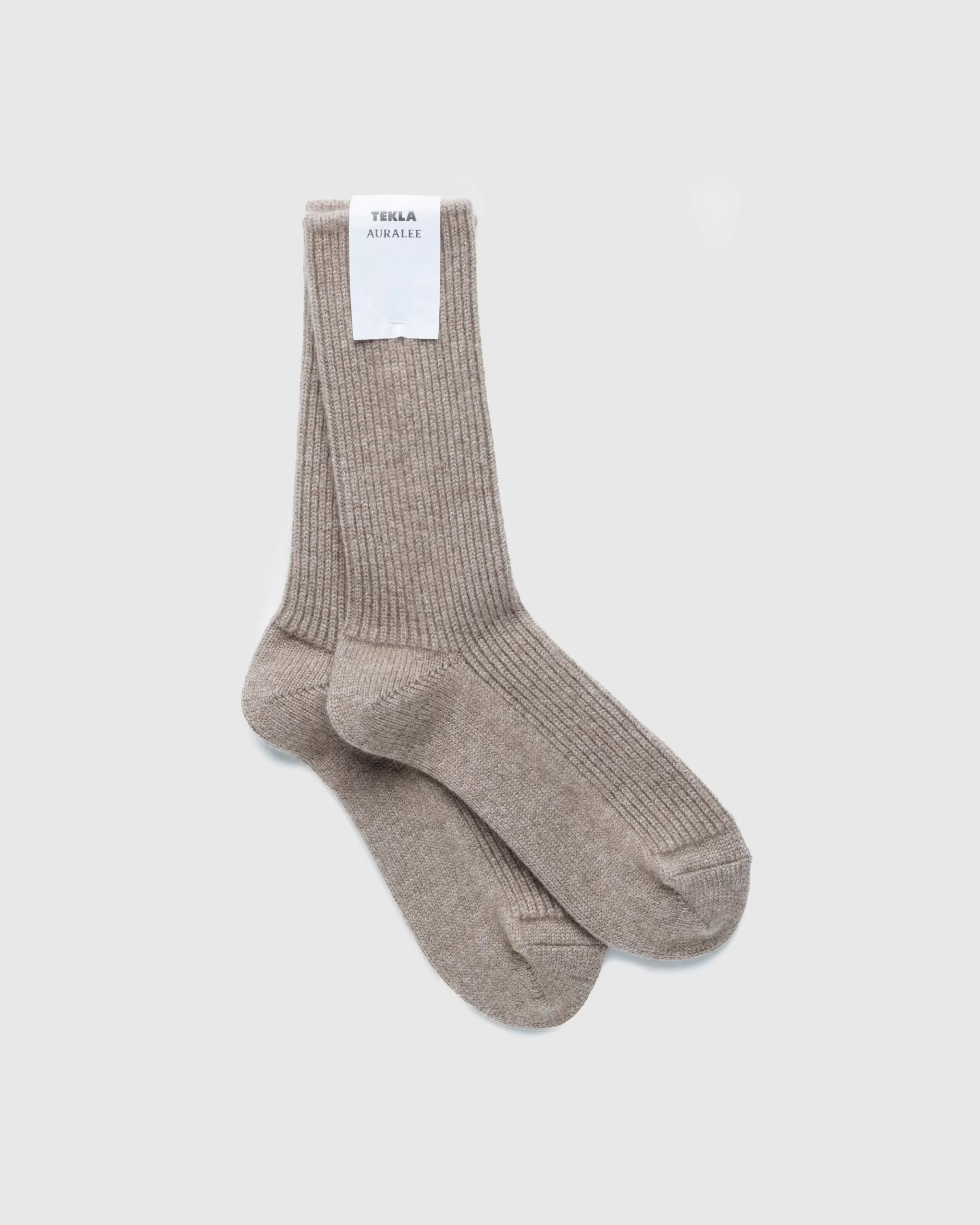 New Tekla Baby Cashmere Night Socks Natural Brown naturalbrown