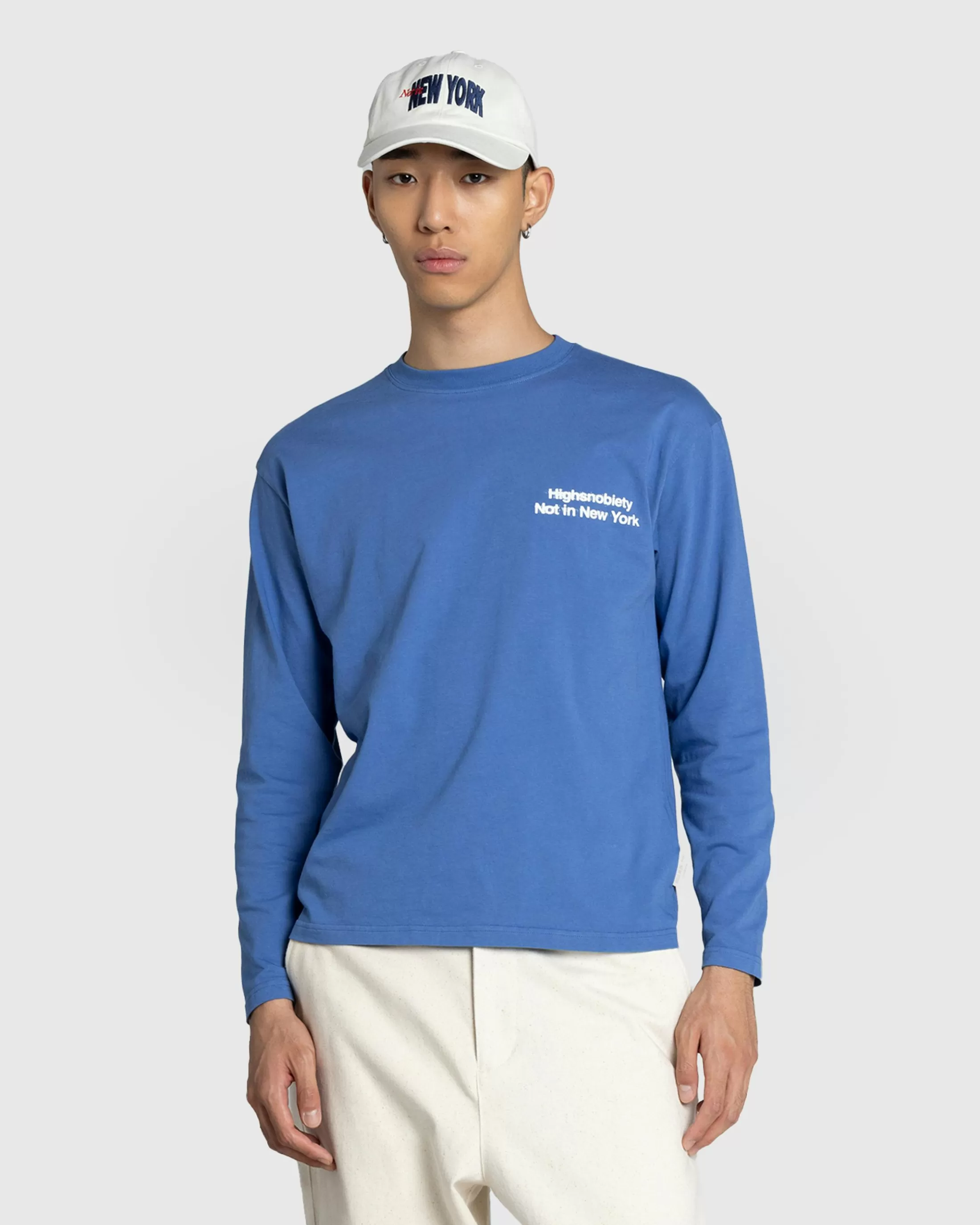 Outlet Highsnobiety Blur Long-Sleeve T-Shirt blue