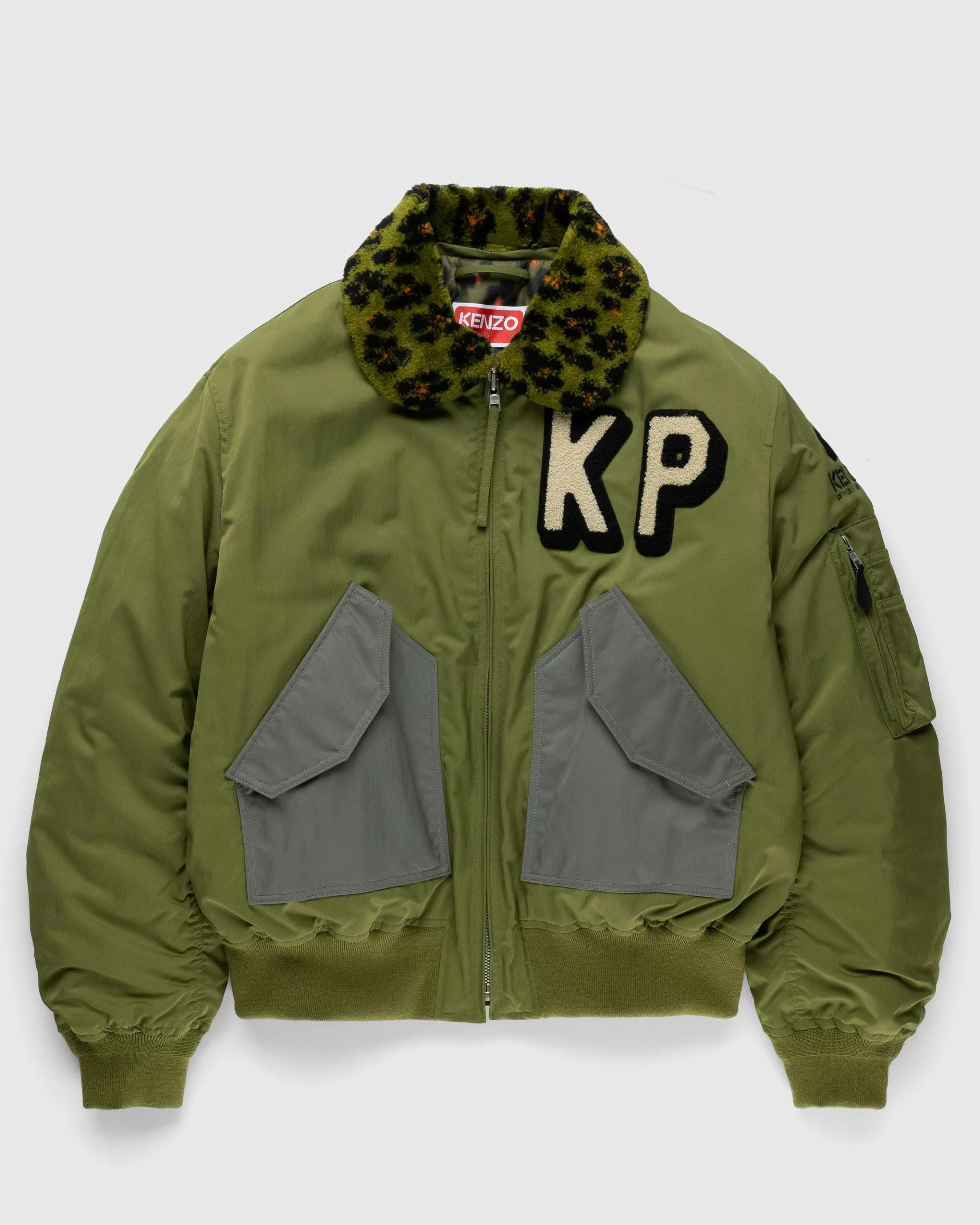 Hot Kenzo Bomber Jacket Green khaki