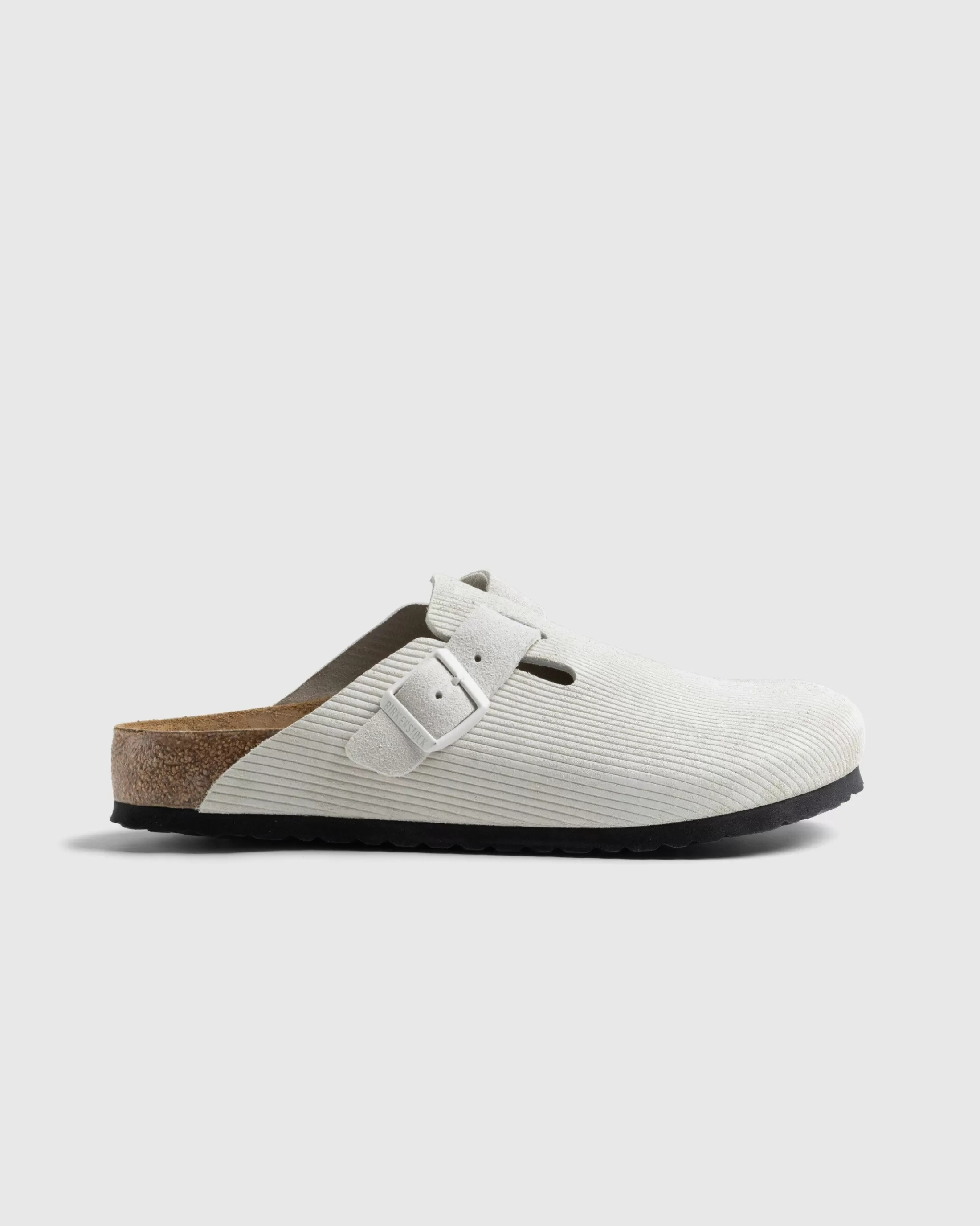 Shop Birkenstock Boston Suede Leather Corduroy Antique White corduroyantiquewhite