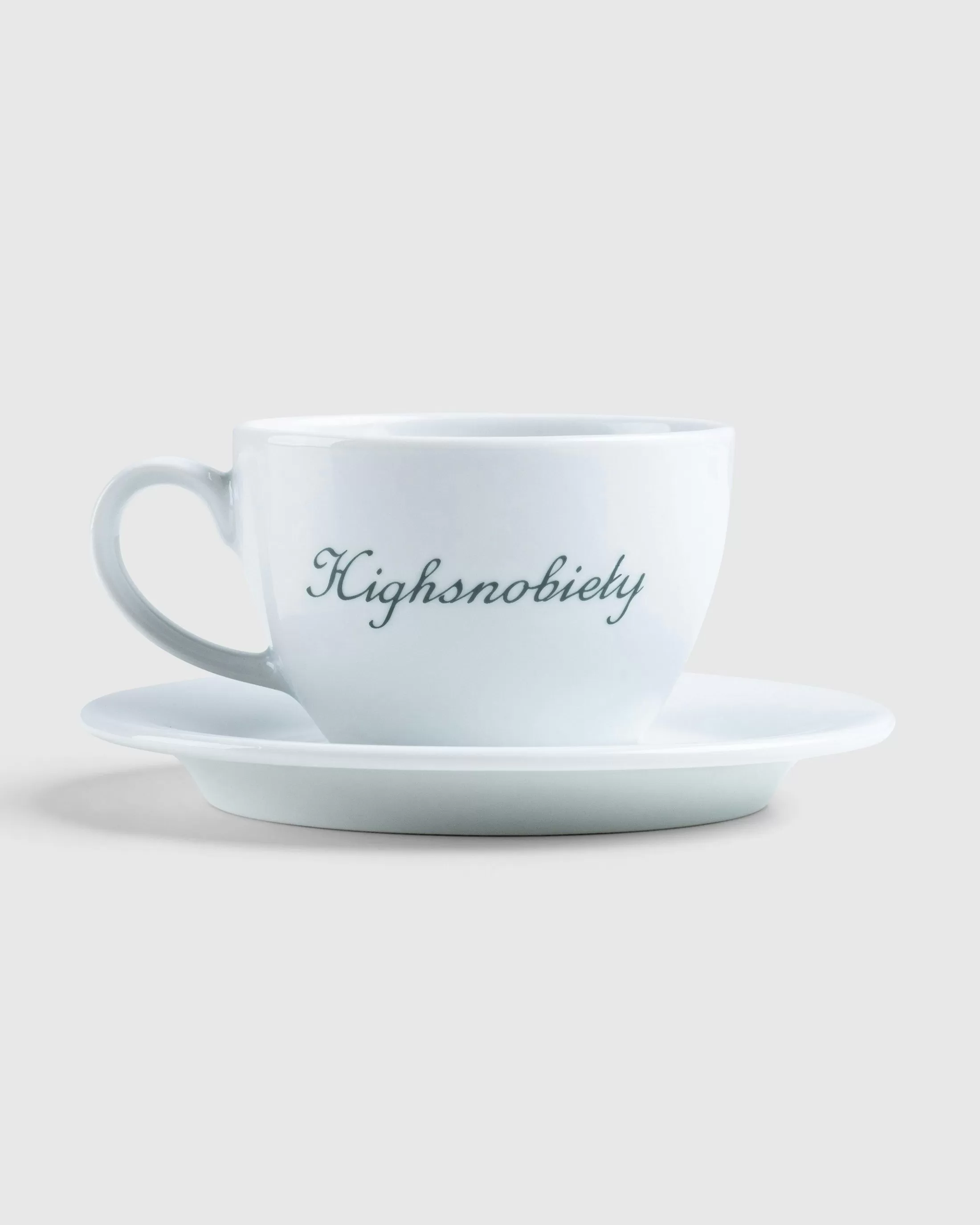 New Café de Flore Breakfast Cup and Saucer white