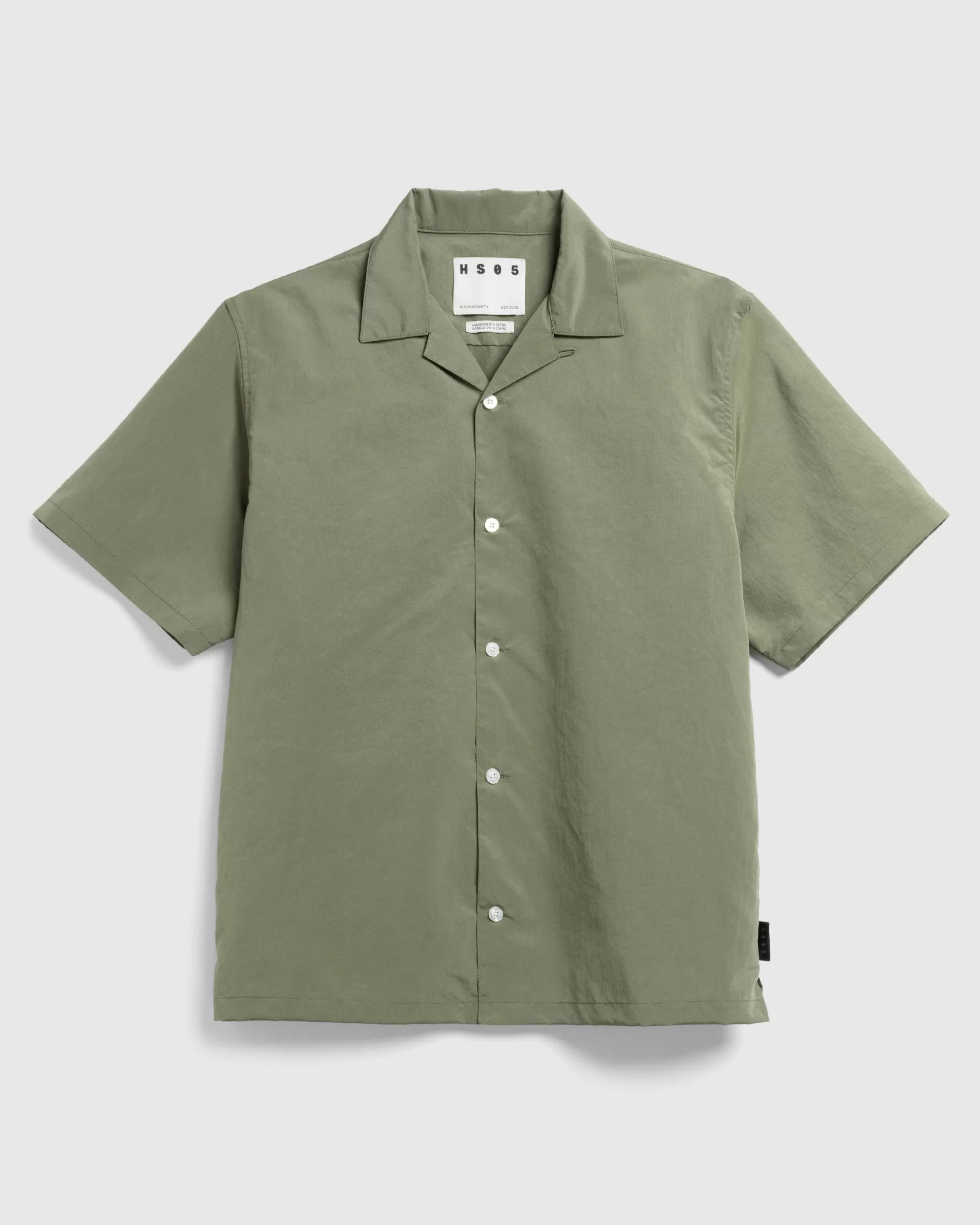 Outlet Highsnobiety HS05 Brushed Short-Sleeve Shirt green