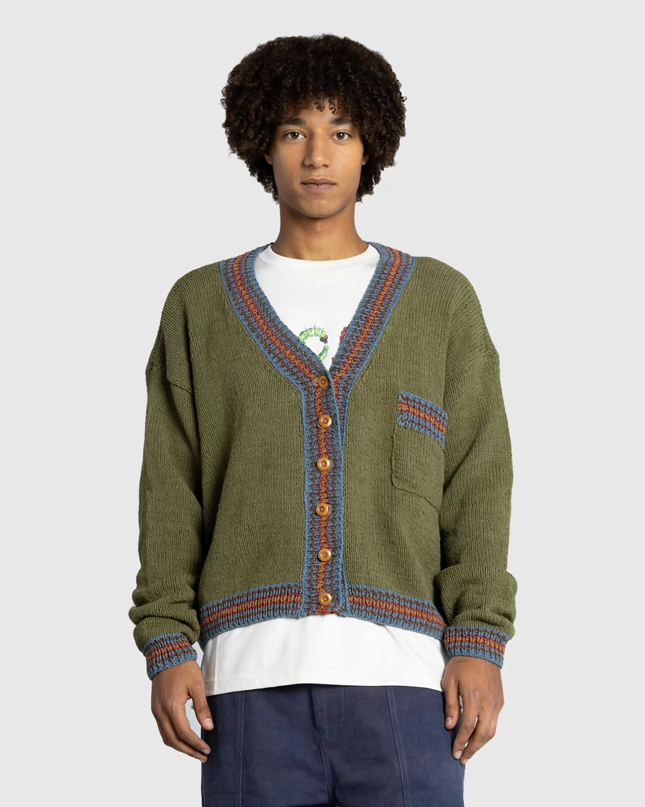 Clearance Story mfg. Bulb Cardigan olive