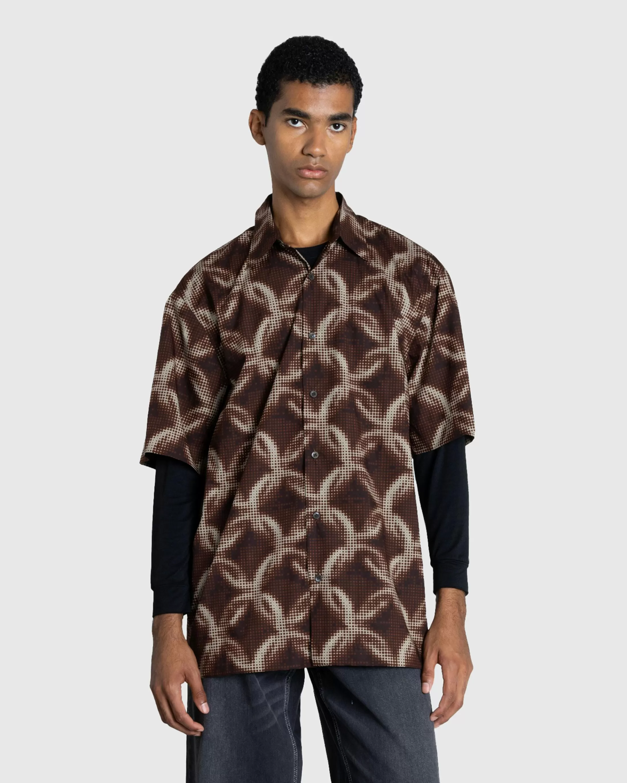 Outlet Dries van Noten Cassidye Shirt brown