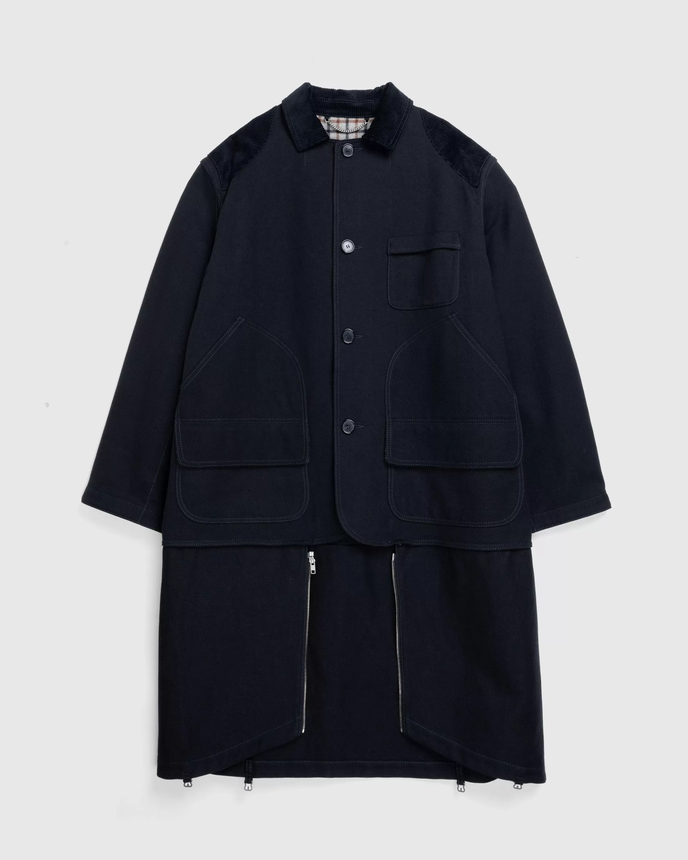 Online Maison Margiela Check Pattern Coat black