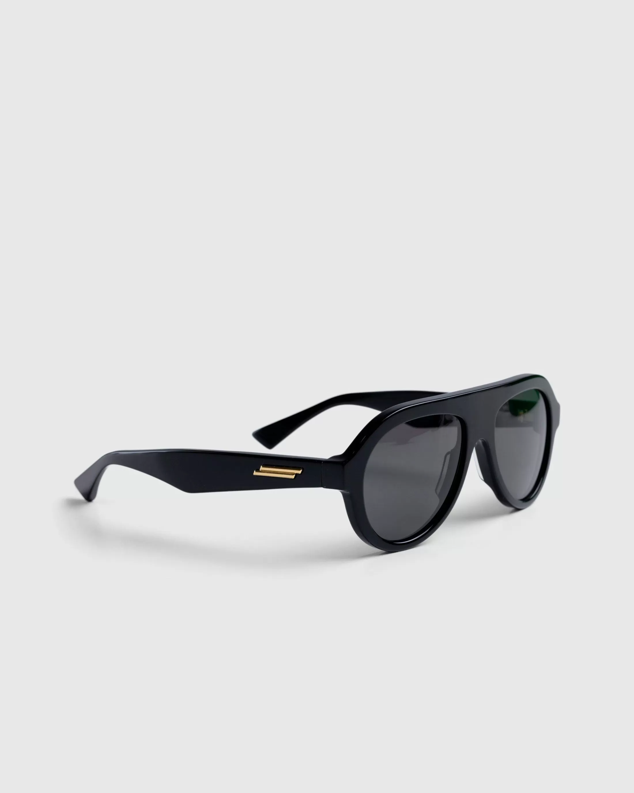 Hot Bottega Veneta Classic Aviator Sunglasses Black/Grey black-black-grey