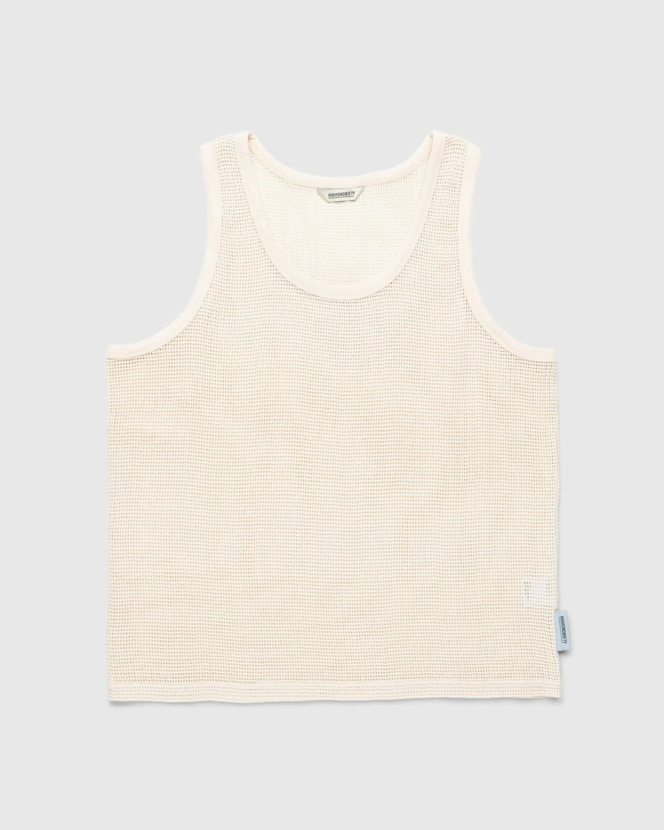 Cheap Highsnobiety Cotton Mesh Knit Tank Top eggshell