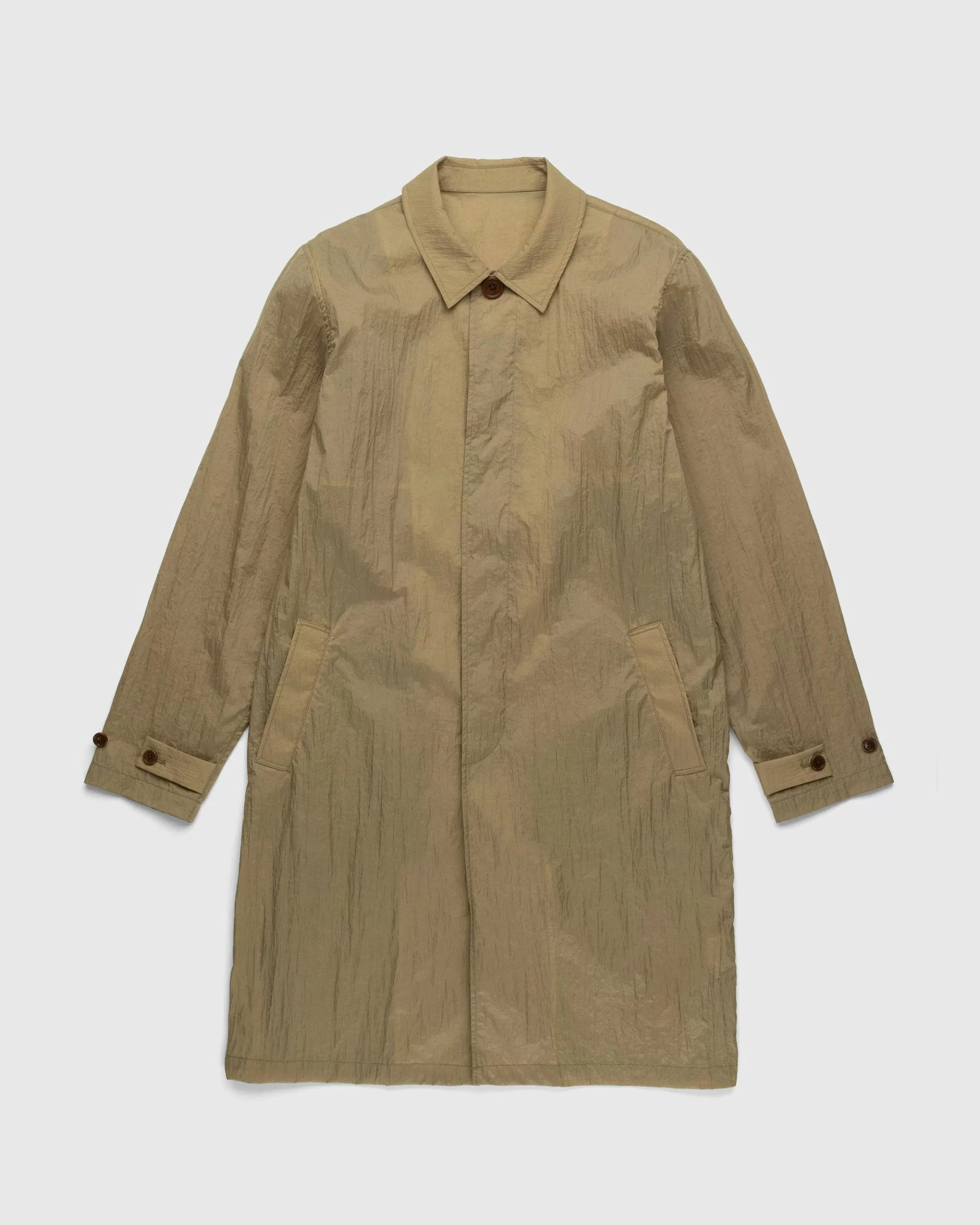 Sale Highsnobiety Crinkle Nylon Mac camel