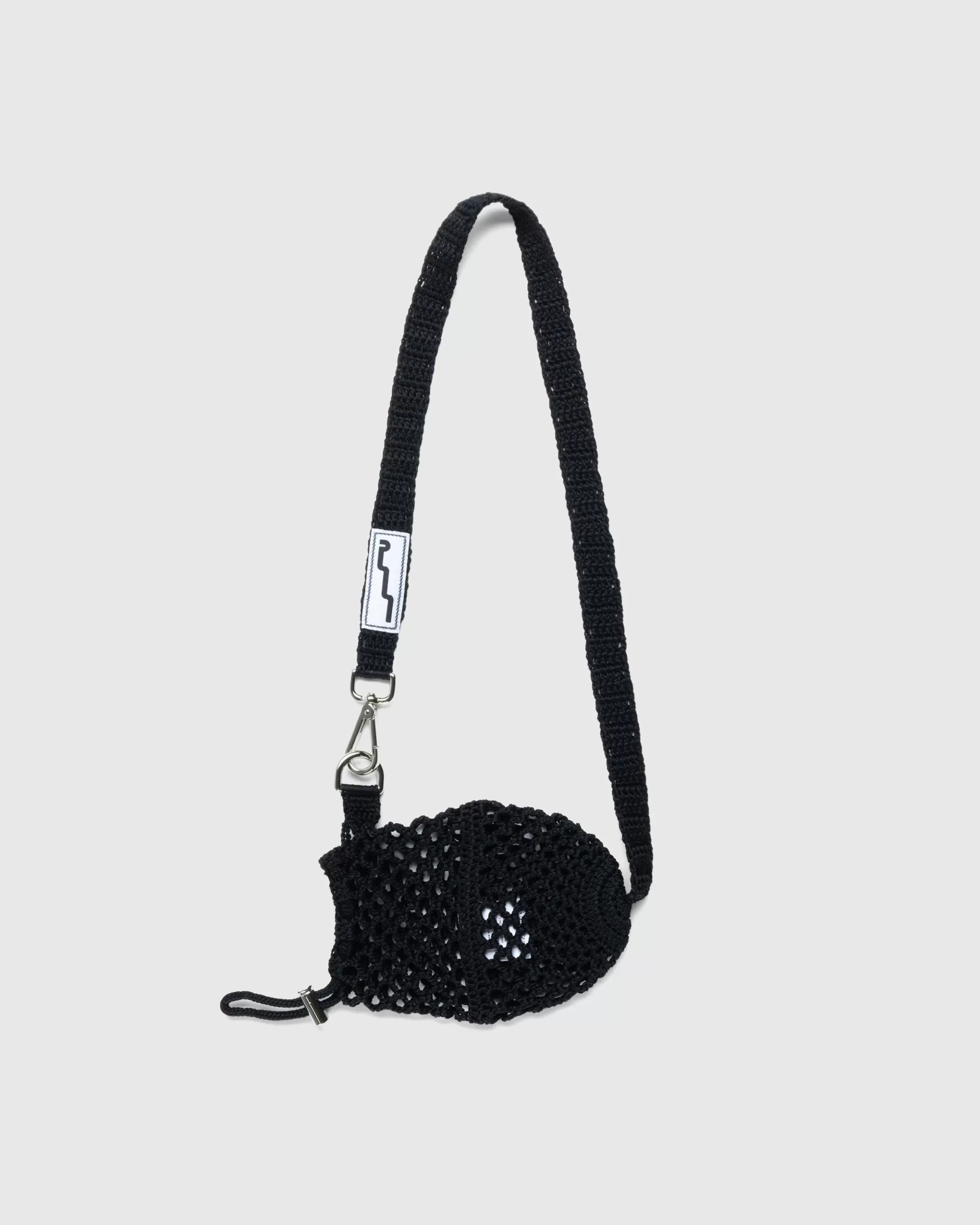 Shop SSU Crochet Mesh Crossbody Bag black