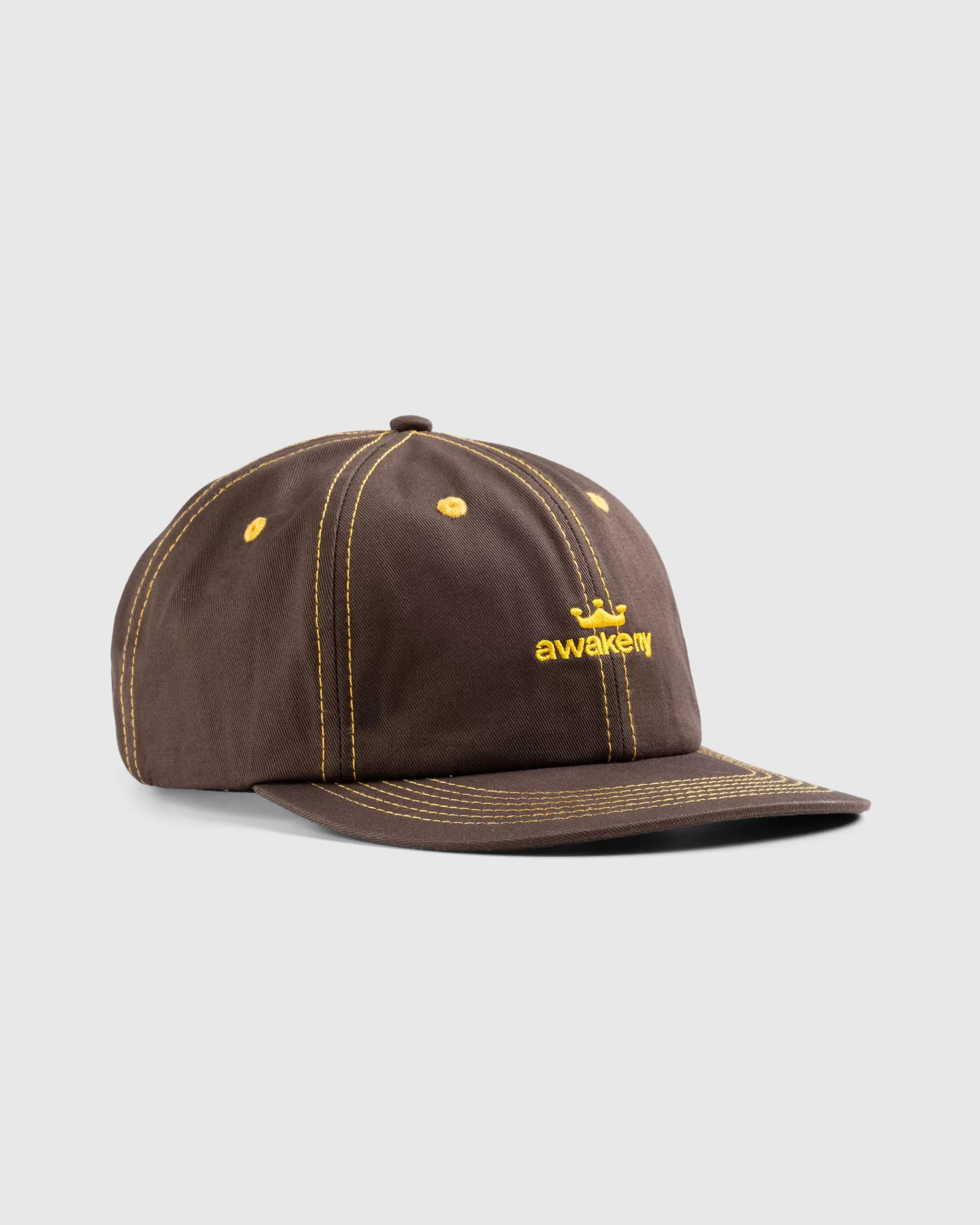 Best Awake NY Crown Logo 6-Panel Hat brown