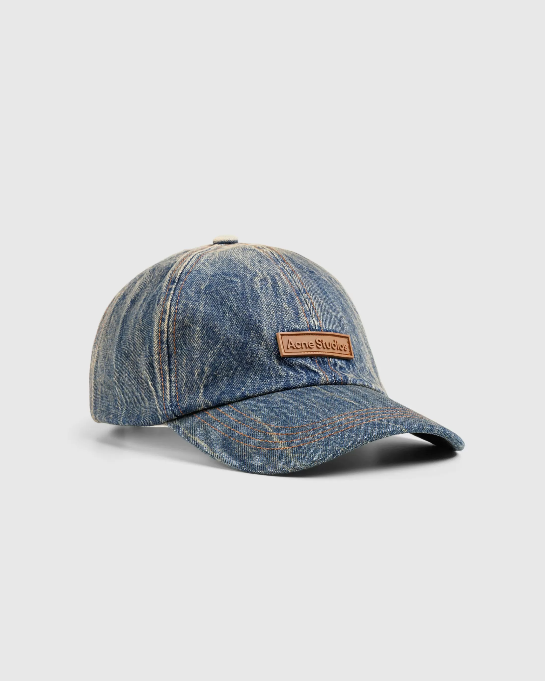 Flash Sale Acne Studios Denim Logo Cap Dark Blue darkblue