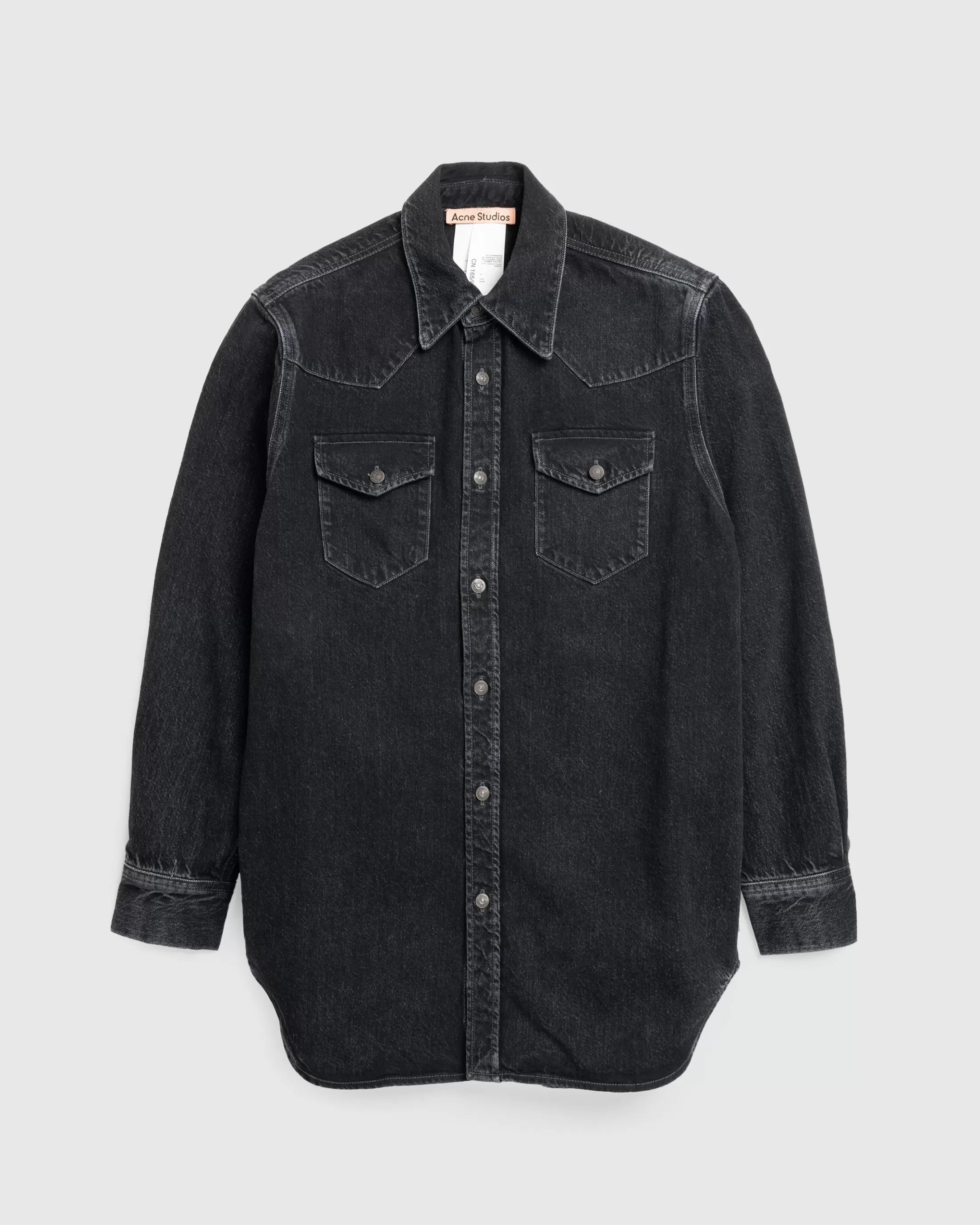 Hot Acne Studios Denim Shirt black