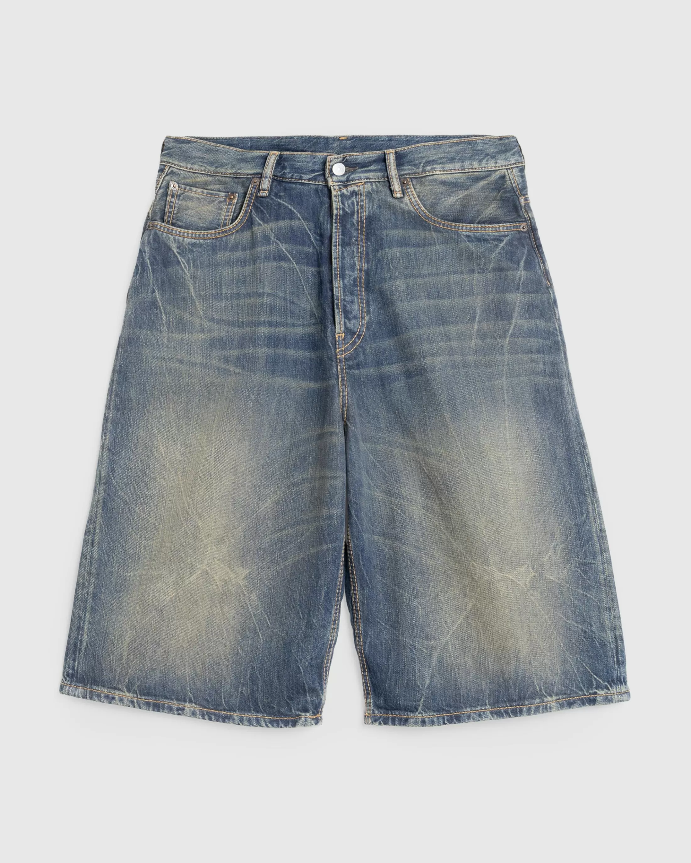 Online Acne Studios Denim Shorts Dark Blue darkblue