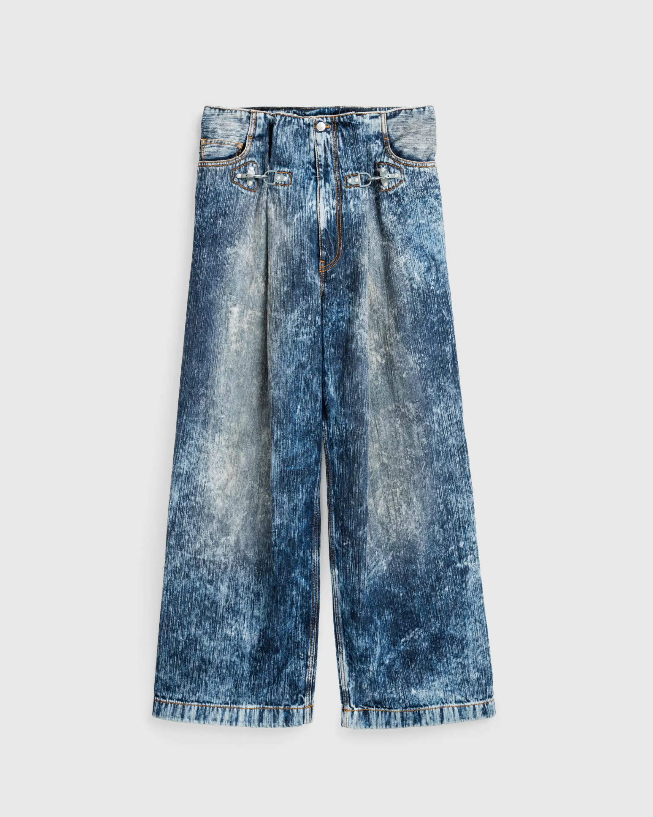 Clearance Acne Studios Denim Trousers Stone Grey stonegrey