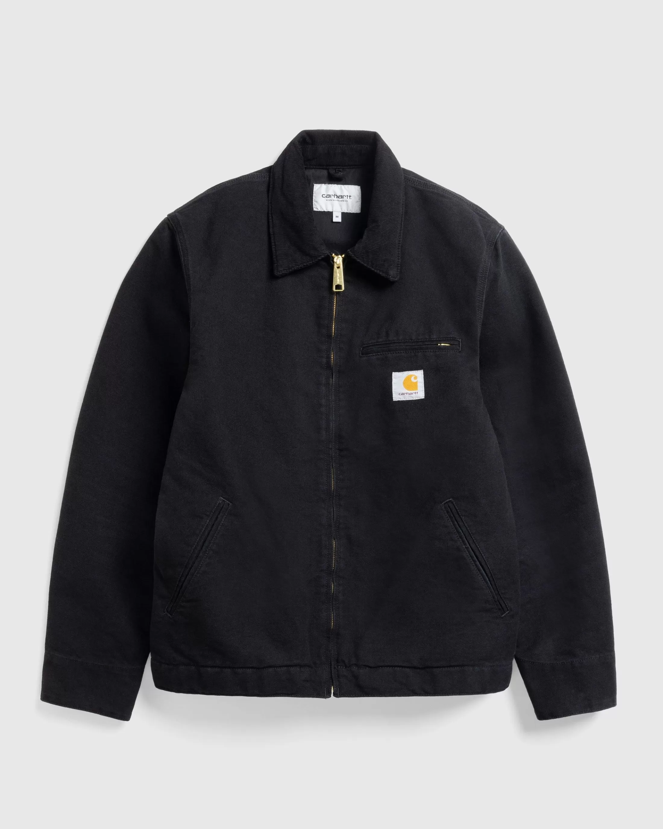 Shop Carhartt WIP Detroit Jacket Black/Aged Canvas