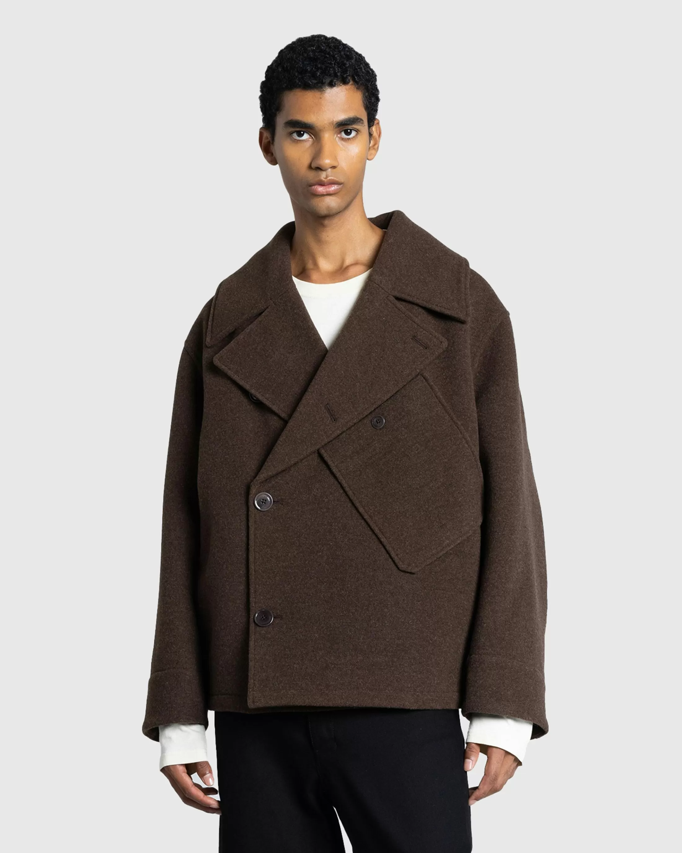 Flash Sale Lemaire Dispatch Peacoat Brown Chine brownchine