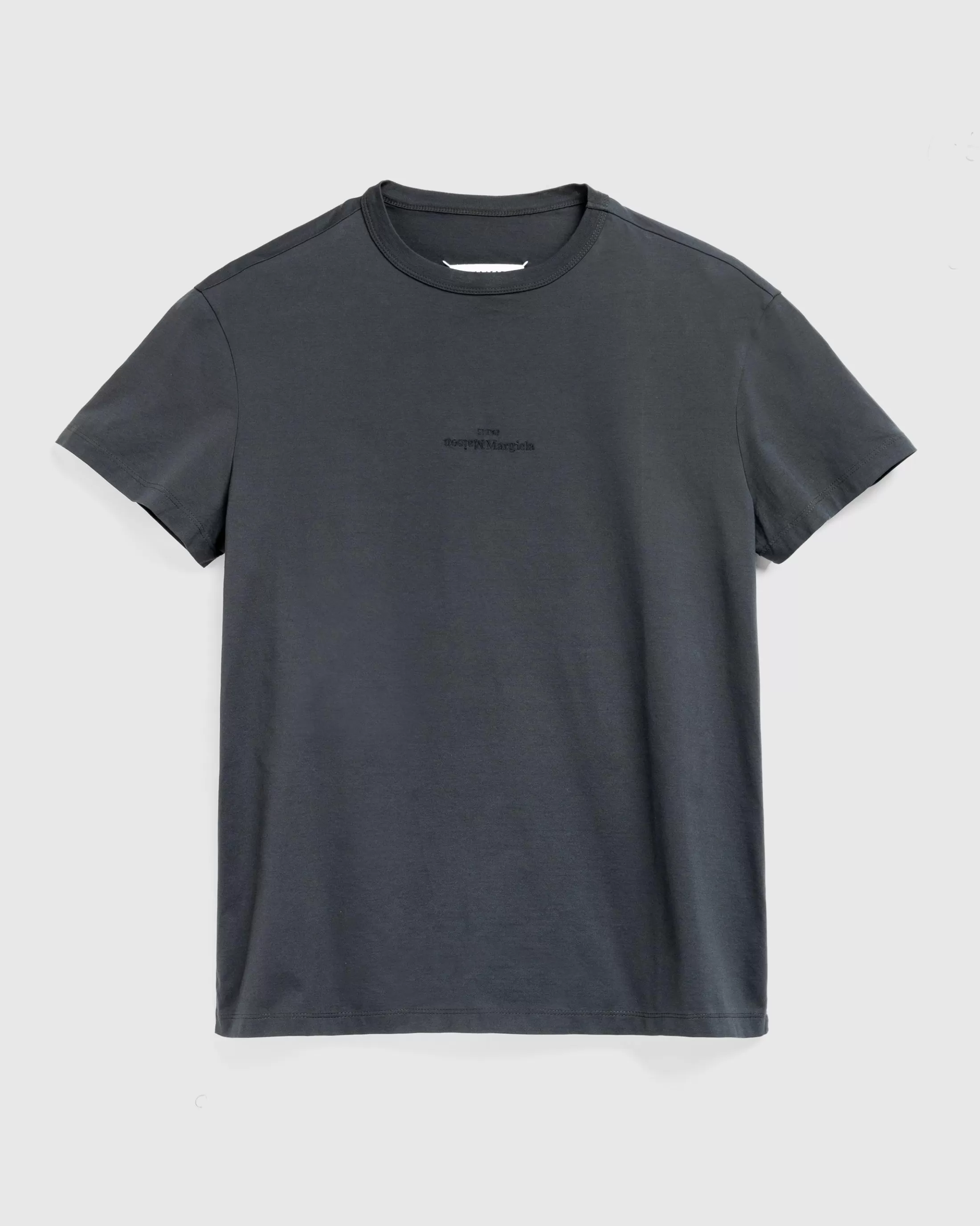 Flash Sale Maison Margiela Distorted Logo T-Shirt Washed Black washedblack/tonalembroidery