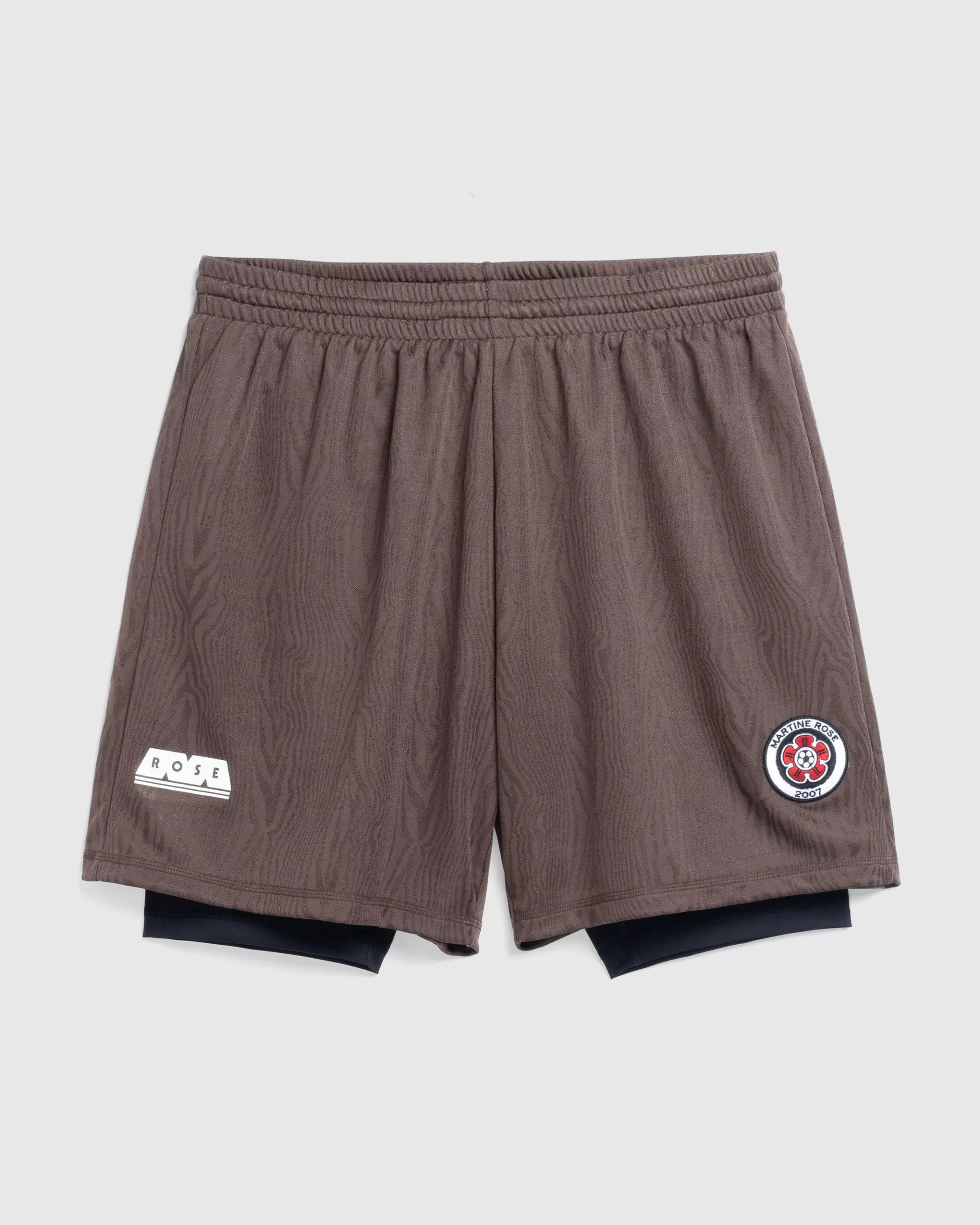 Flash Sale Martine Rose Double Football Shorts brown