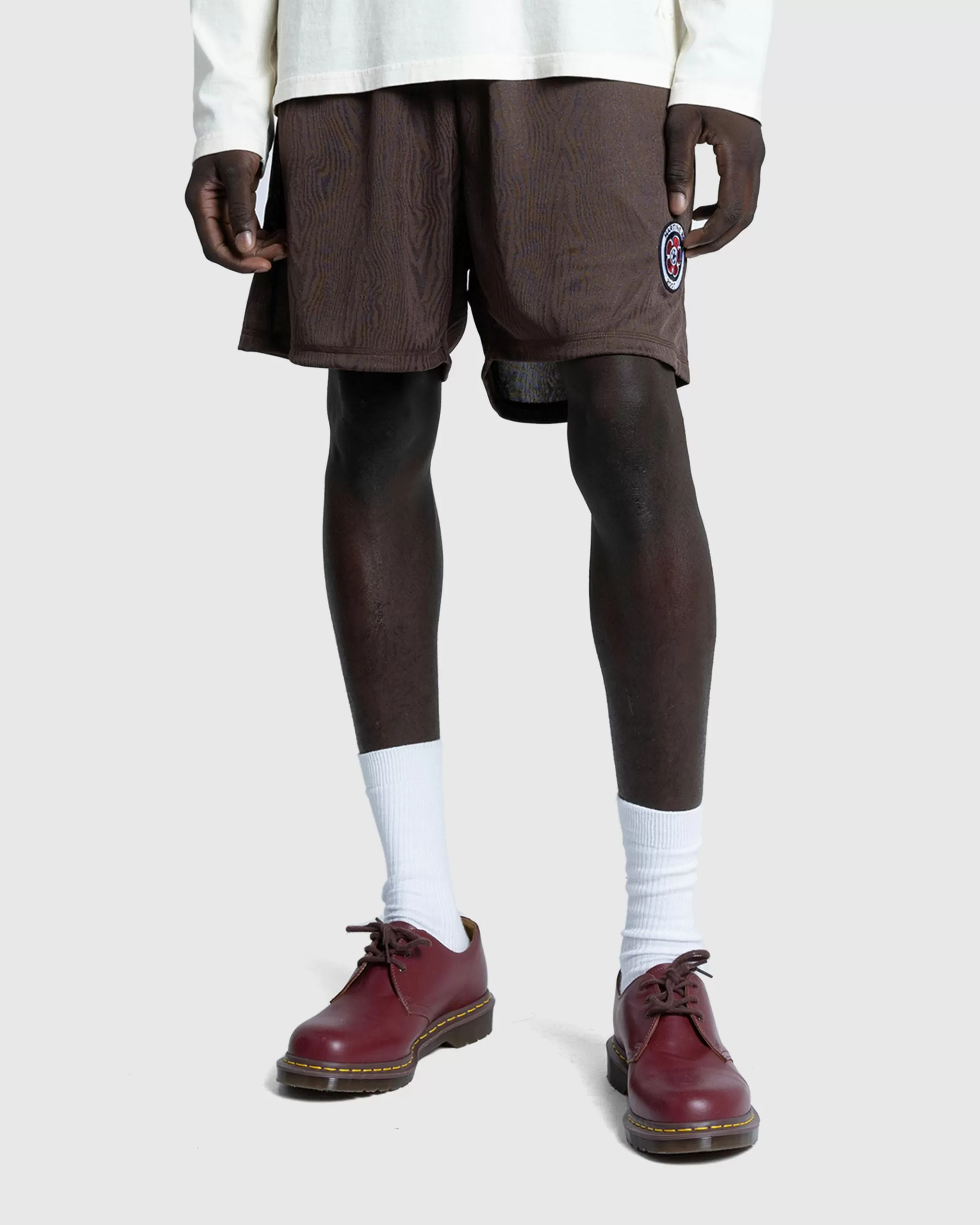 Flash Sale Martine Rose Double Football Shorts brown