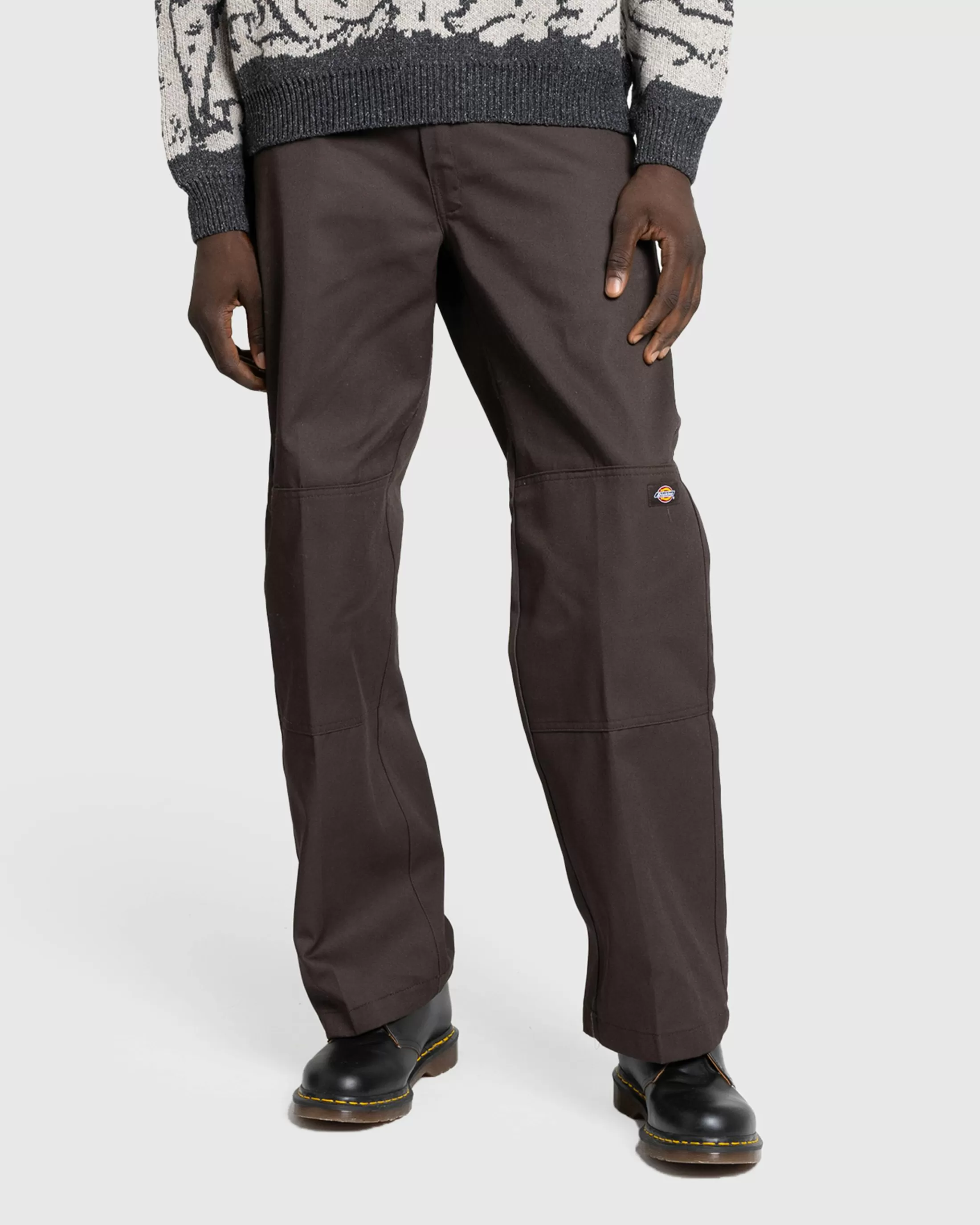 New Dickies Double Knee Pant Dark Brown darkbrown