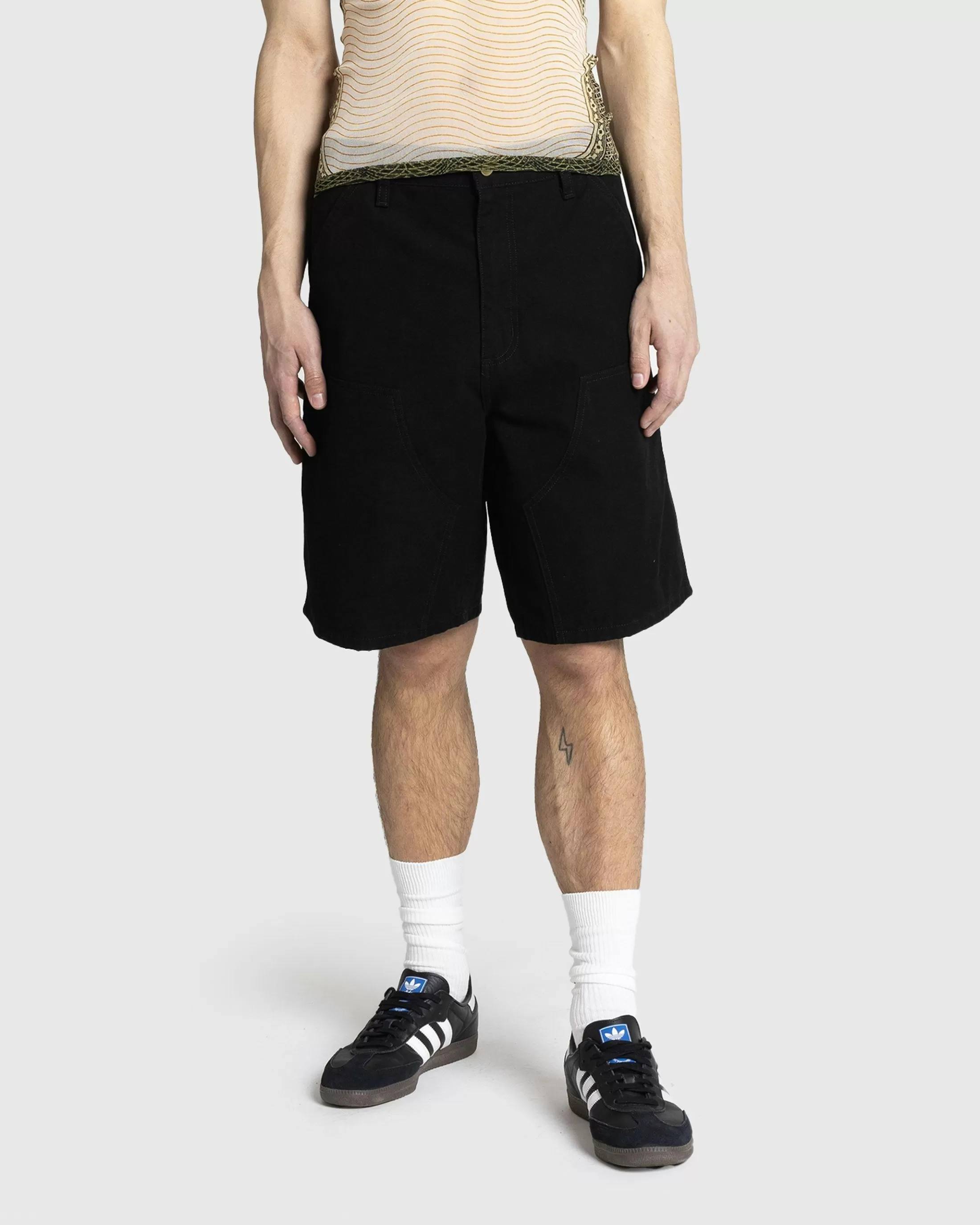 Flash Sale Carhartt WIP Double Knee Short black/rinsed