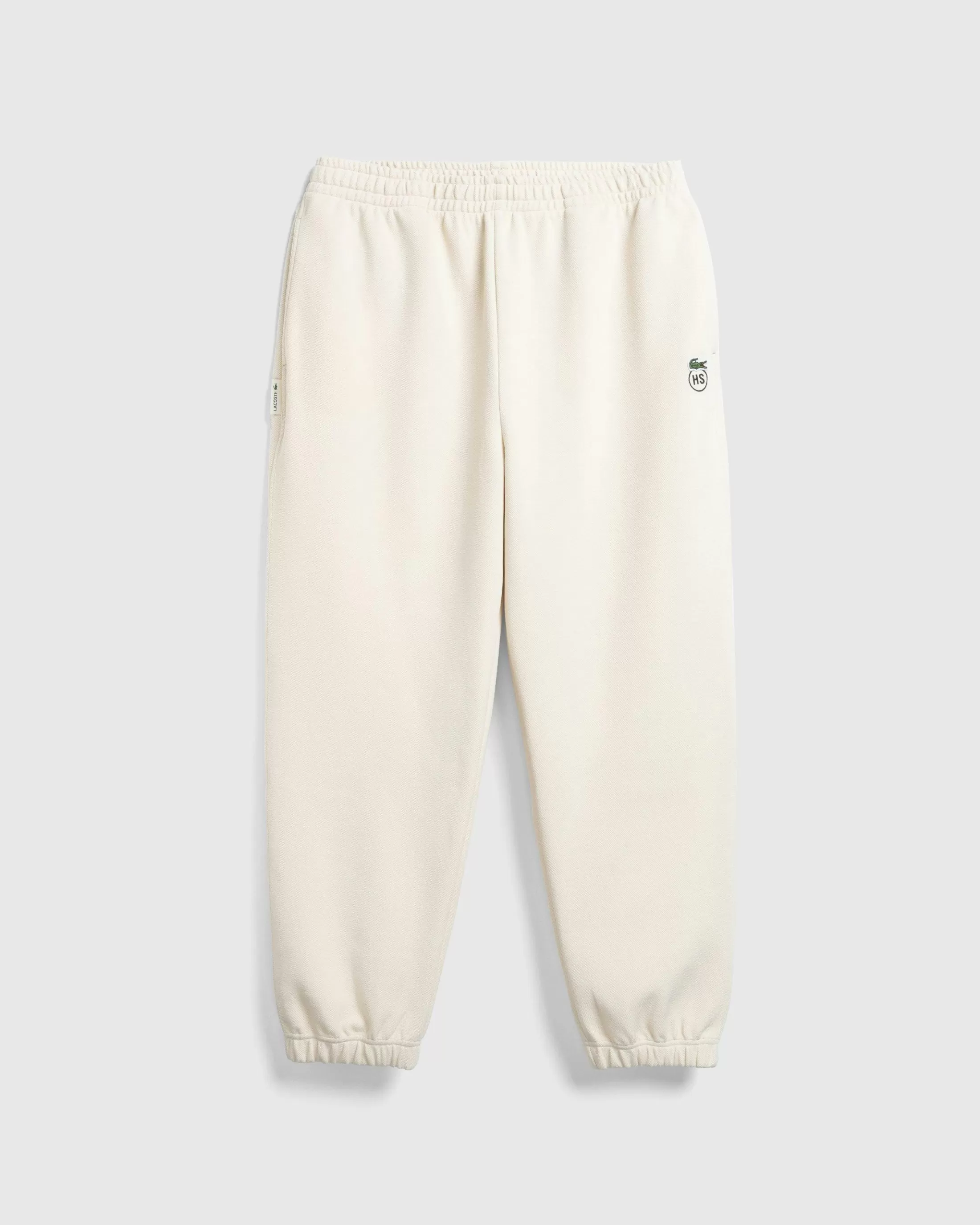 Fashion Lacoste Double-Faced Piqué Sweatpants eggshell