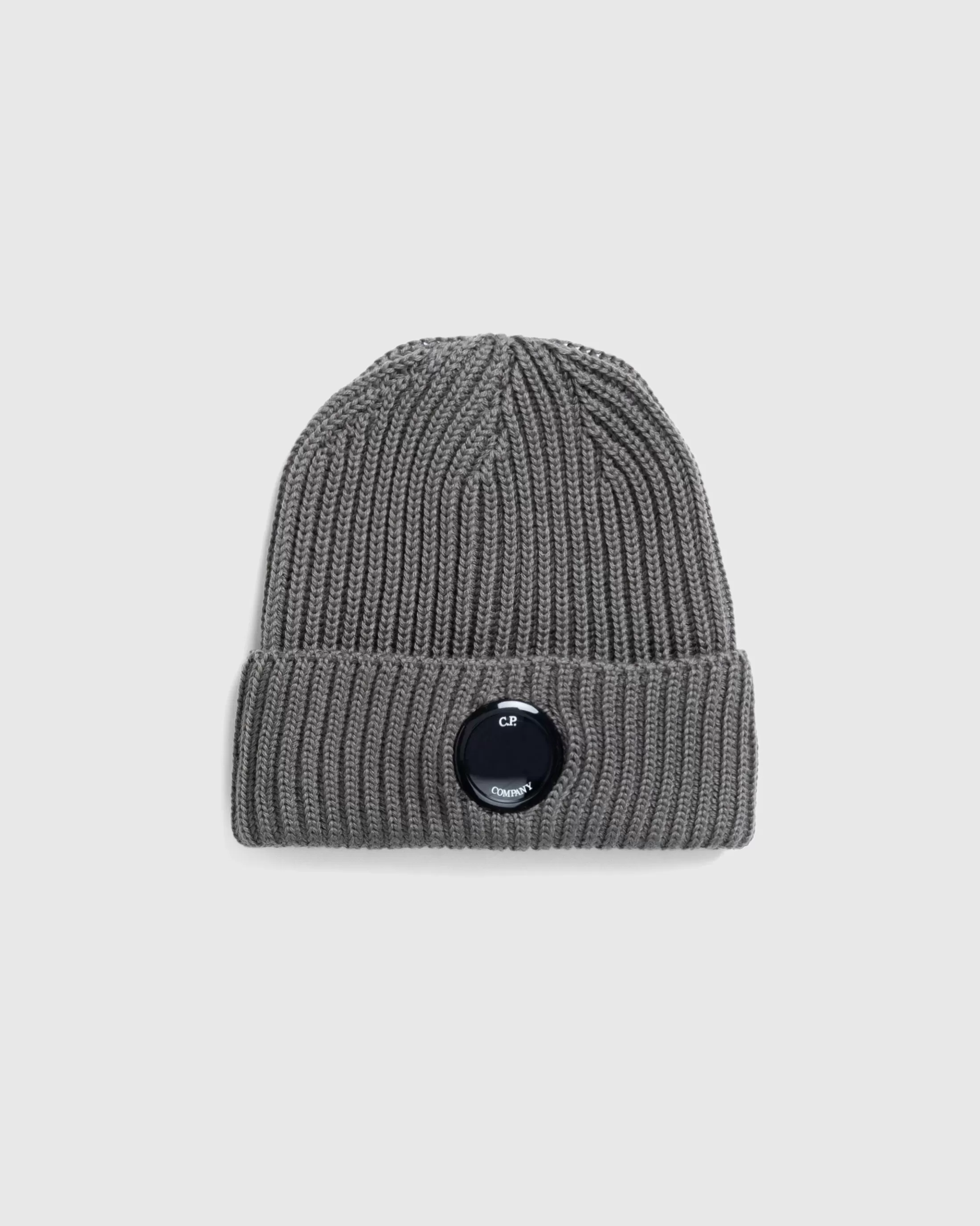 Fashion C.P. Company Extra Fine Merino Wool Lens Beanie walnut