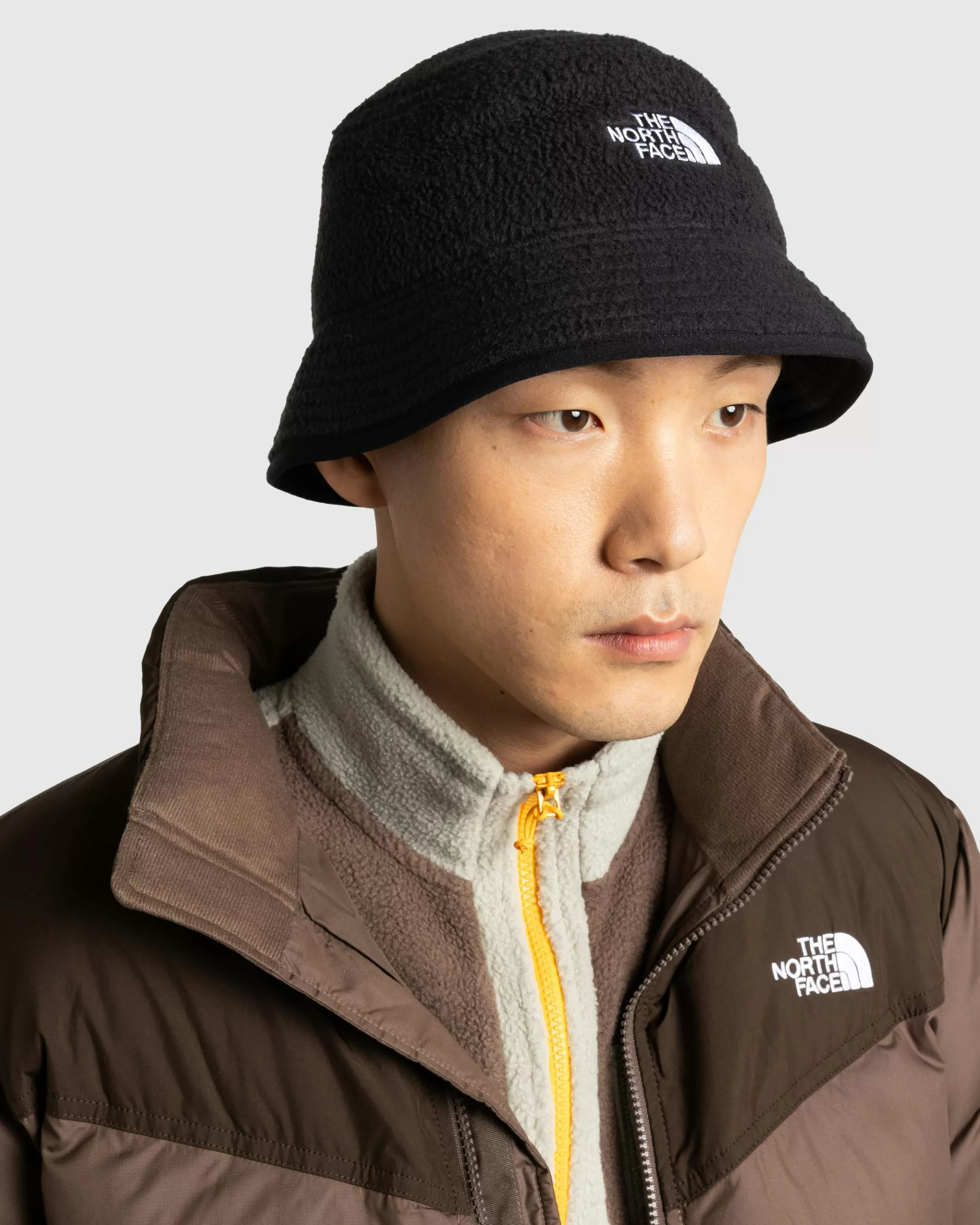 Store The North Face Fleeski Street Bucket Hat TNF Black tnfblack/embroideredl