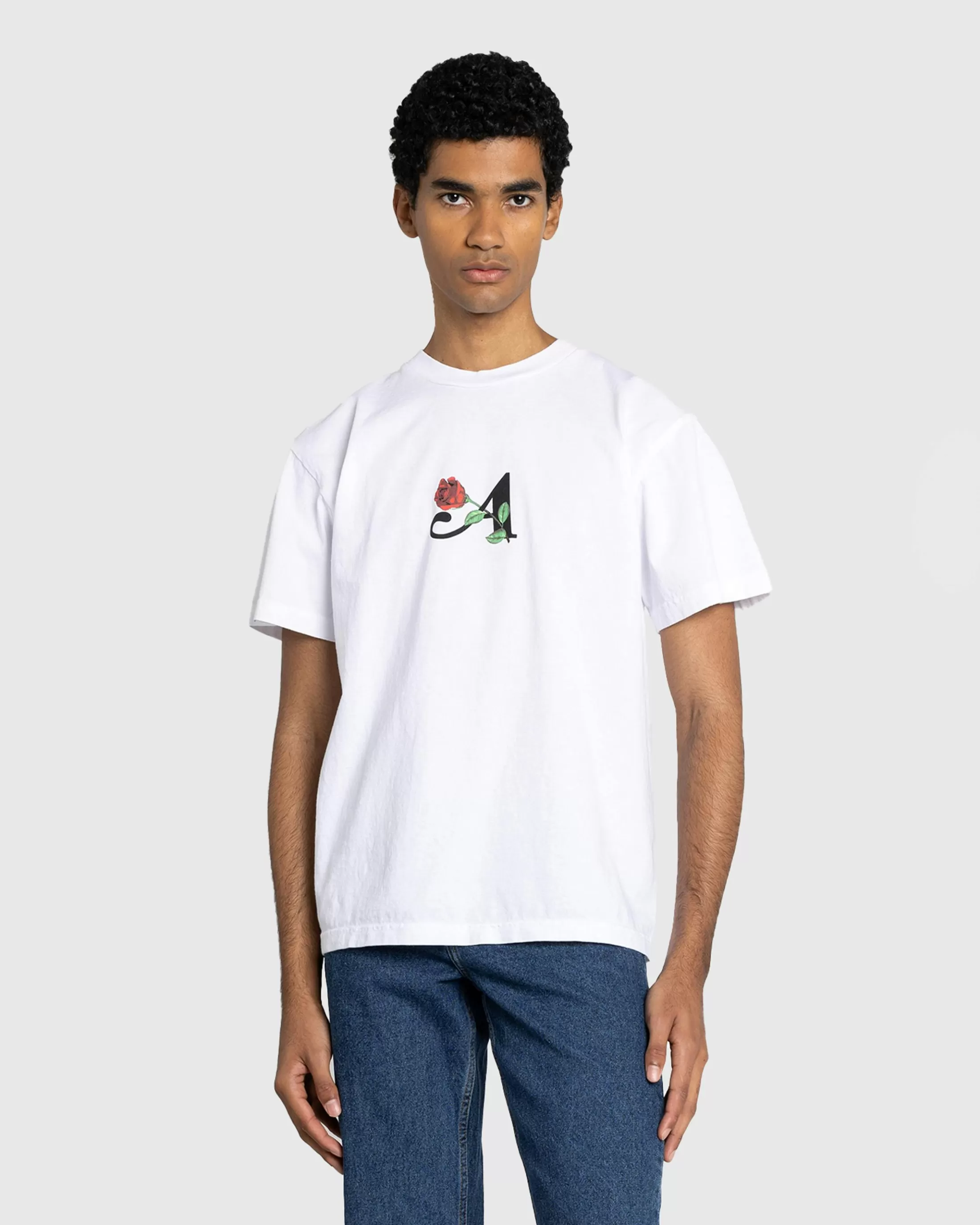 New Awake NY Flower A Tee white