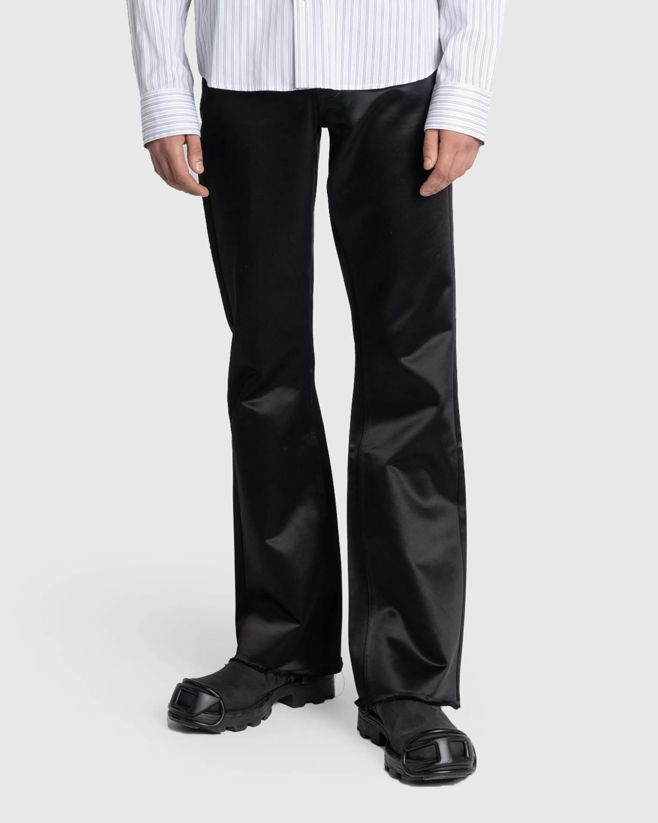 Shop Stockholm Surfboard Club Fog Pants black