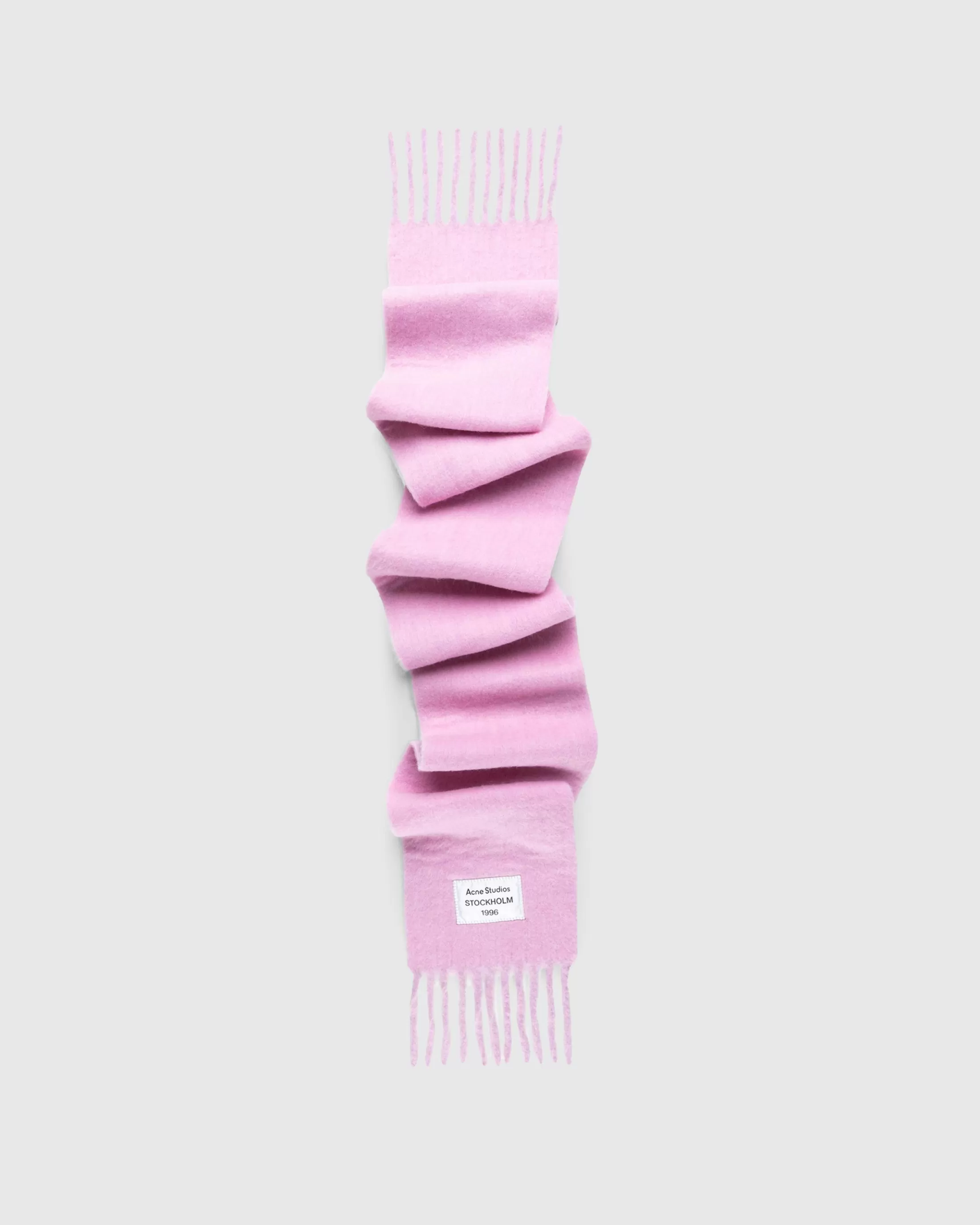 Fashion Acne Studios Fringed Scarf pink/lilac