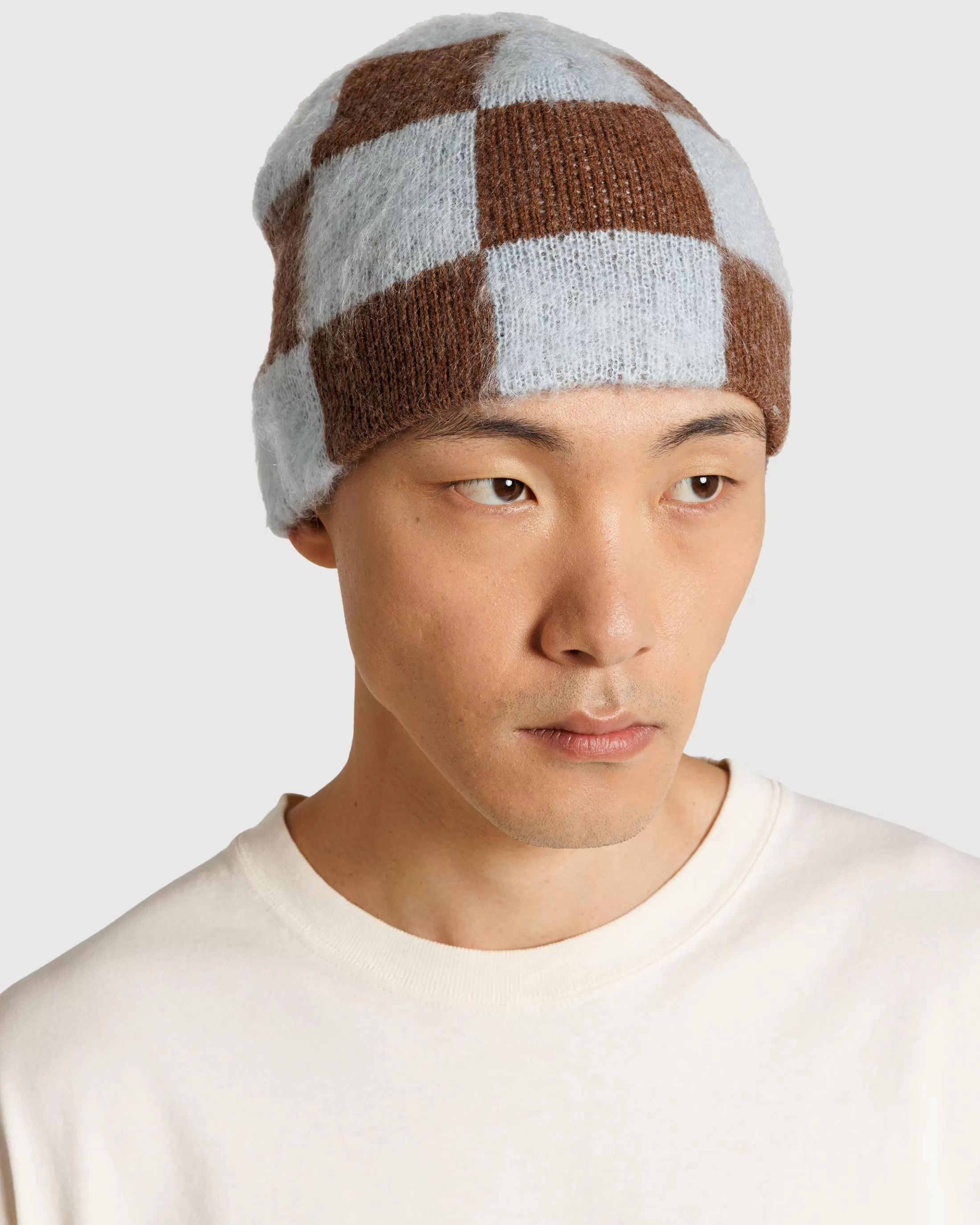 Discount Stockholm Surfboard Club Gas Hat Blue Brown Check bluebrowncheck