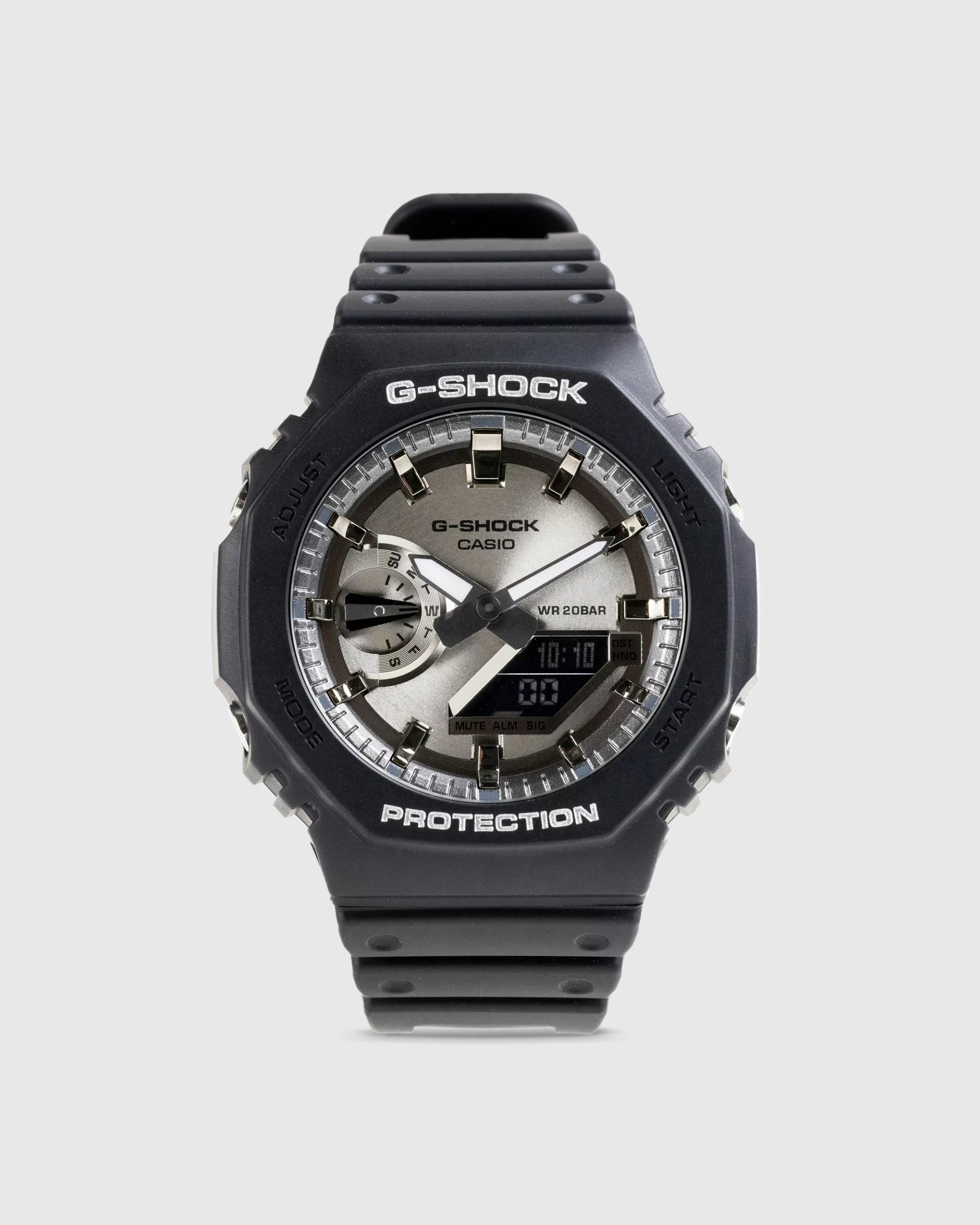 Fashion Casio G-Shock GA-2100SB-1AER Classic Silver Face black