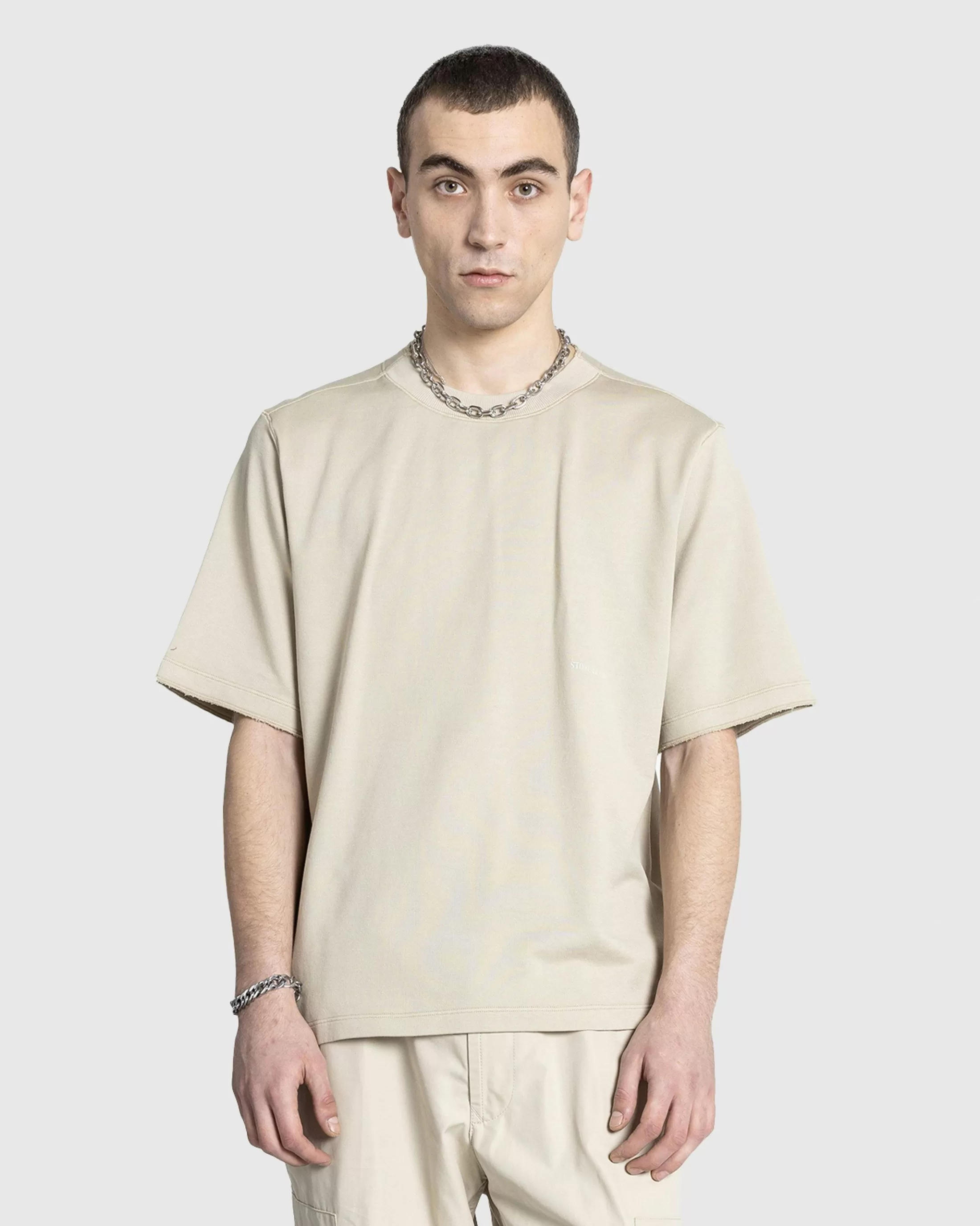 Discount Stone Island Ghost Piece T-Shirt beige