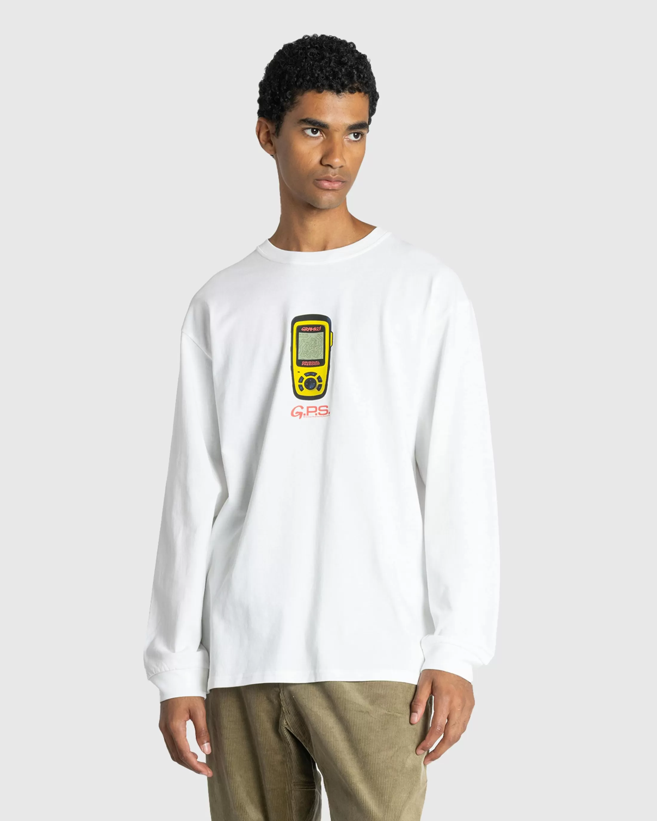 Fashion Gramicci GPS L/S Tee white