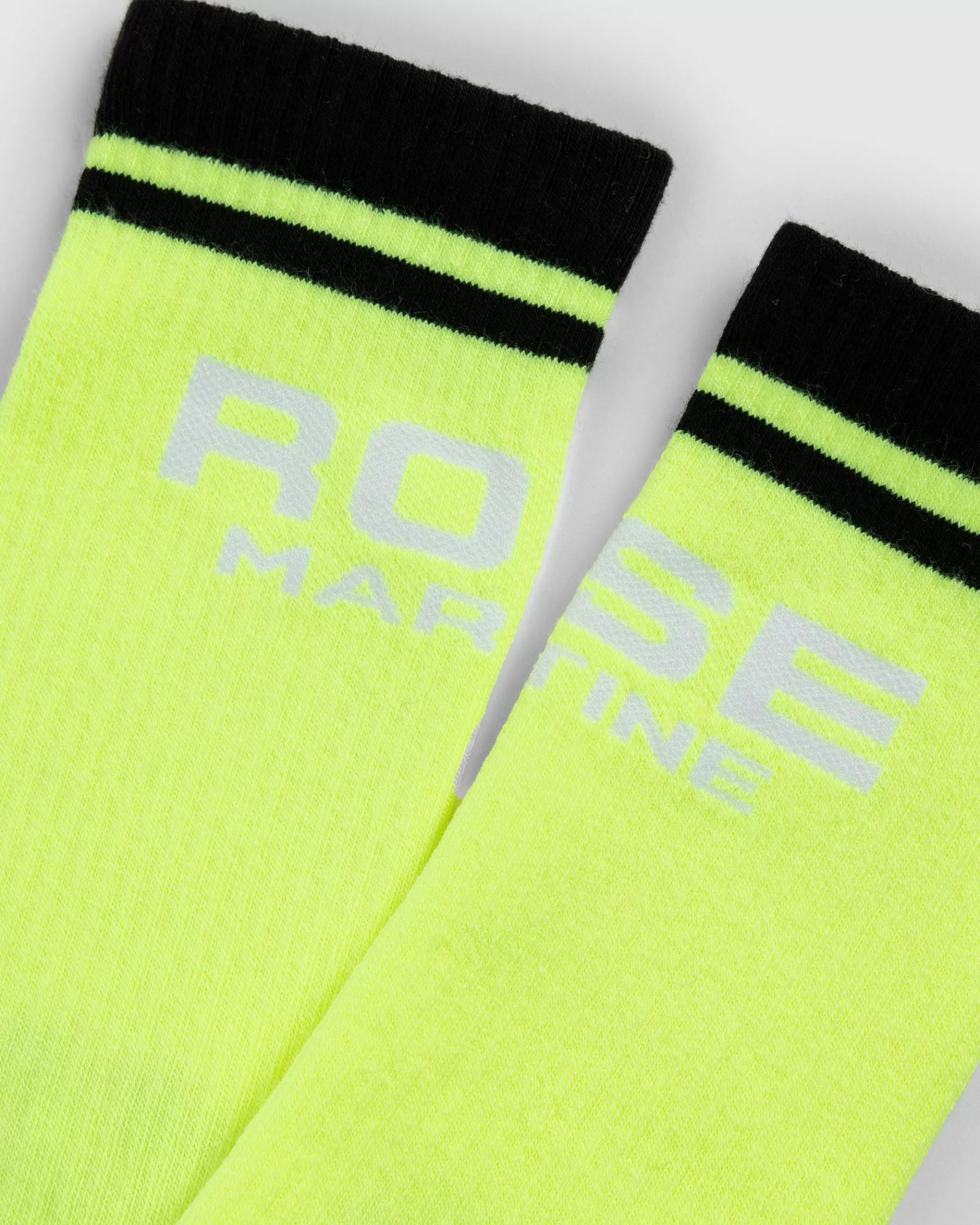 Clearance Martine Rose Graphic Socks Multipack Black/Fluro Yellow