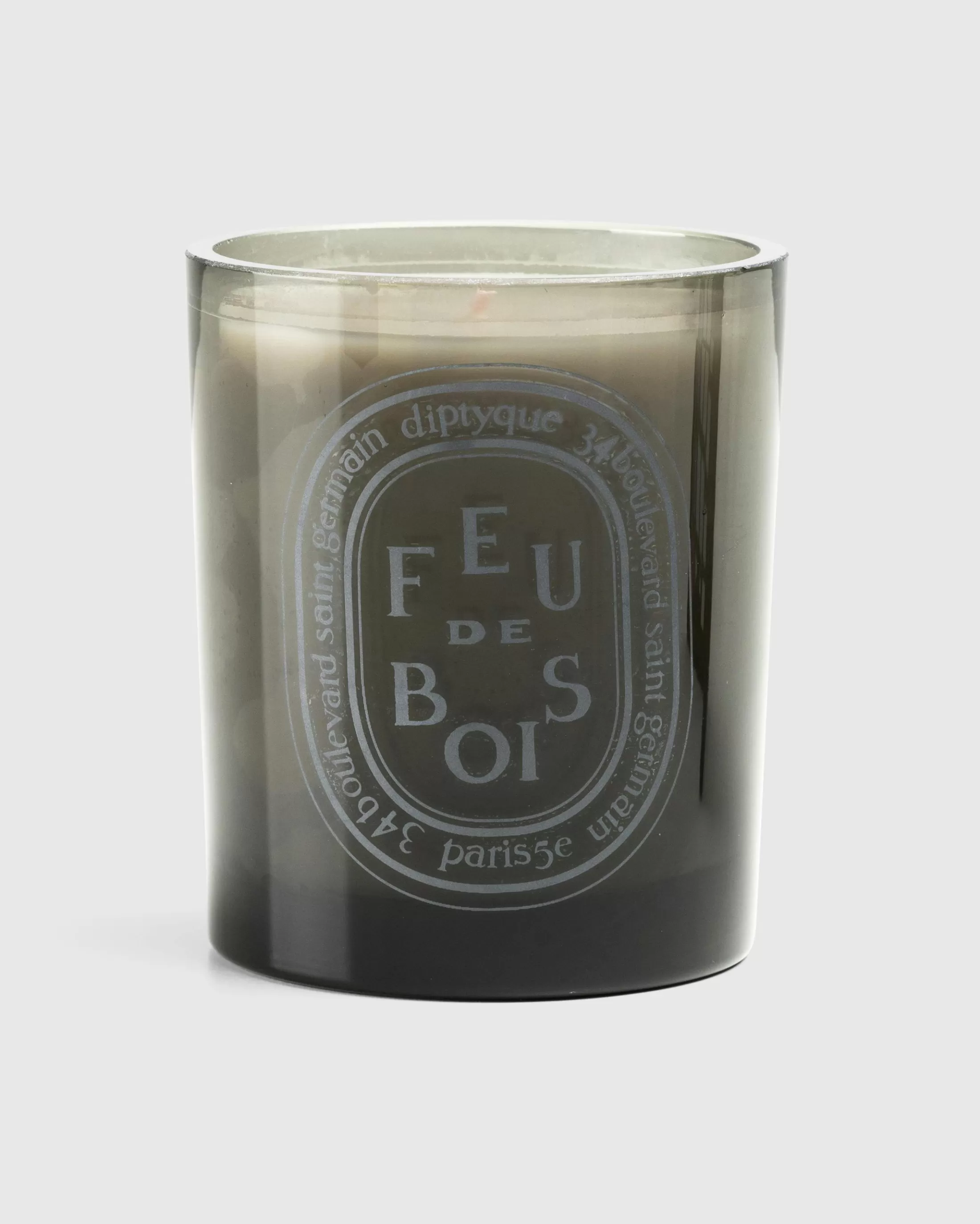 Cheap Diptyque Grey Candle Feu de Bois 300g clear