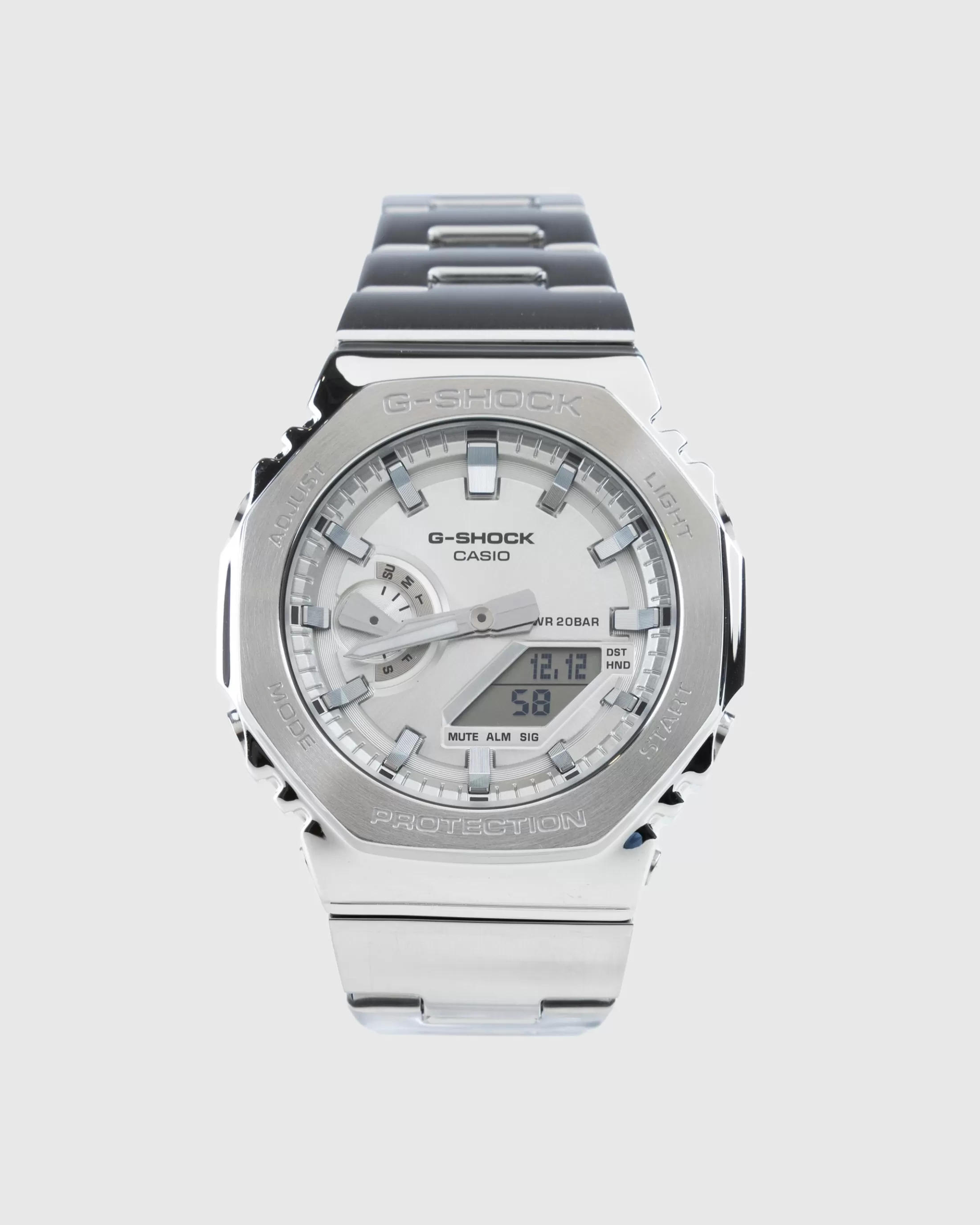 Best Casio G-SHOCK GM-2110D-7A "Central Cee" silver