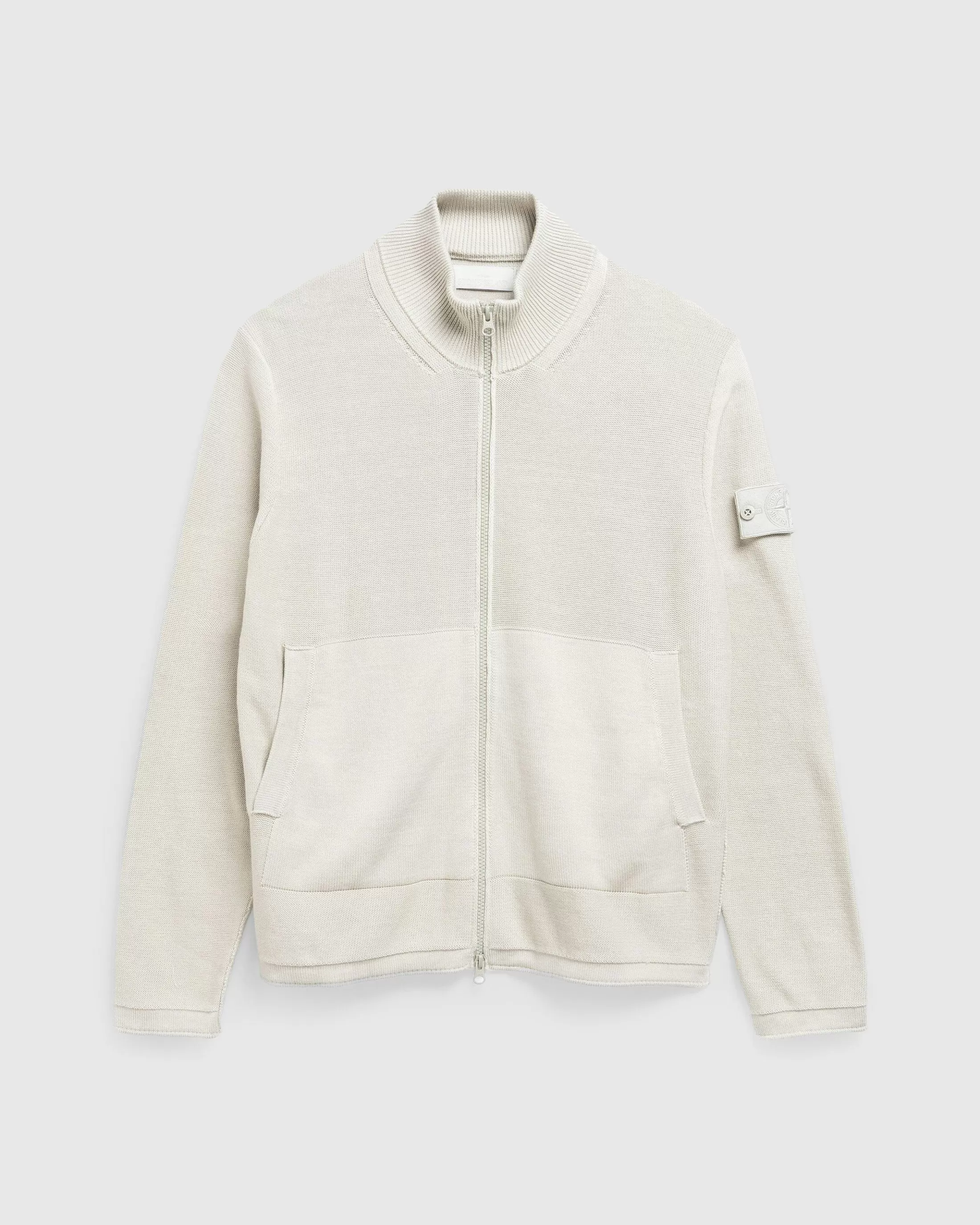 Store Stone Island Half-Zip Cardigan beige