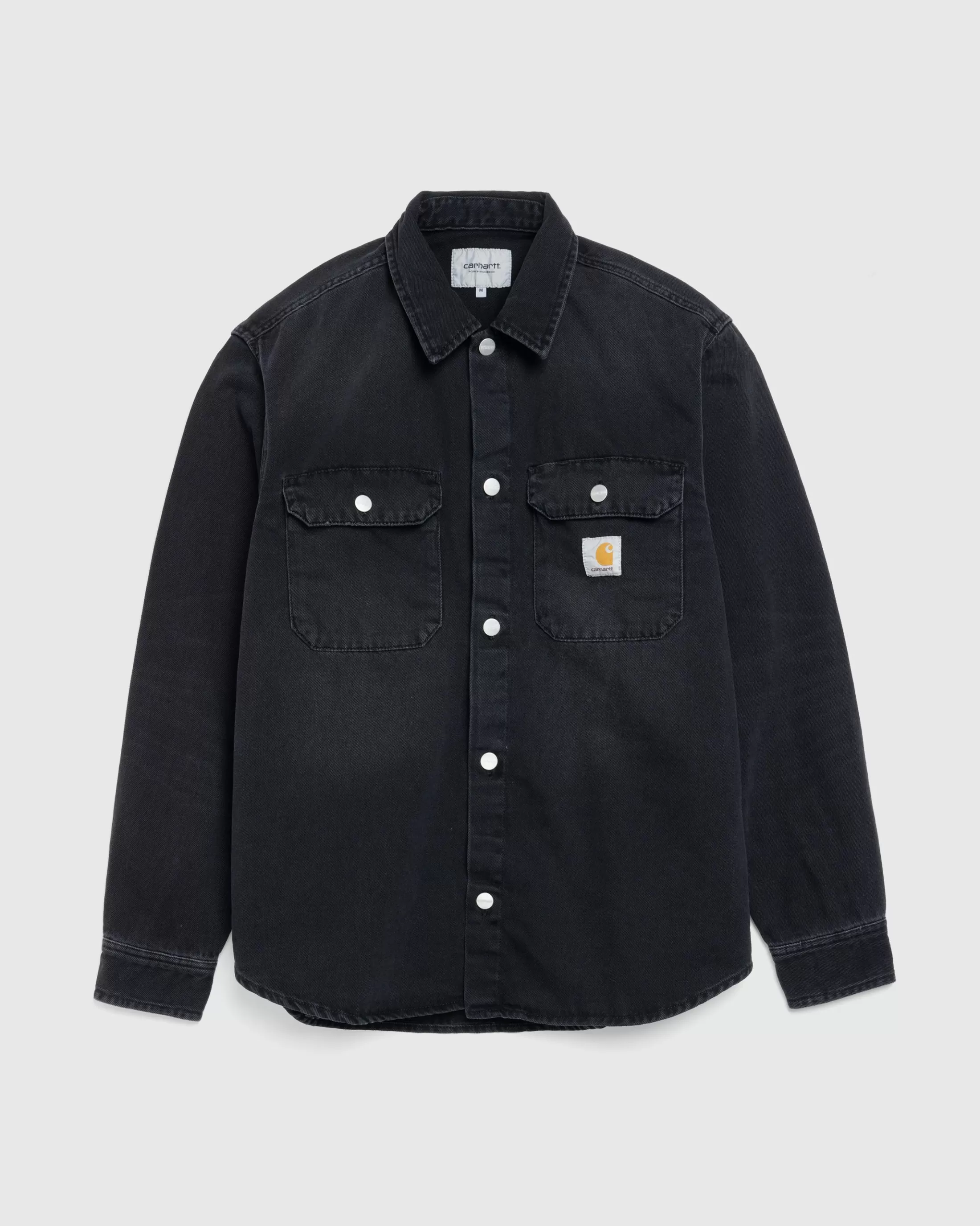 Discount Carhartt WIP Harvey Shirt Jacket Black/Dark Used Wash black/darkusedwash