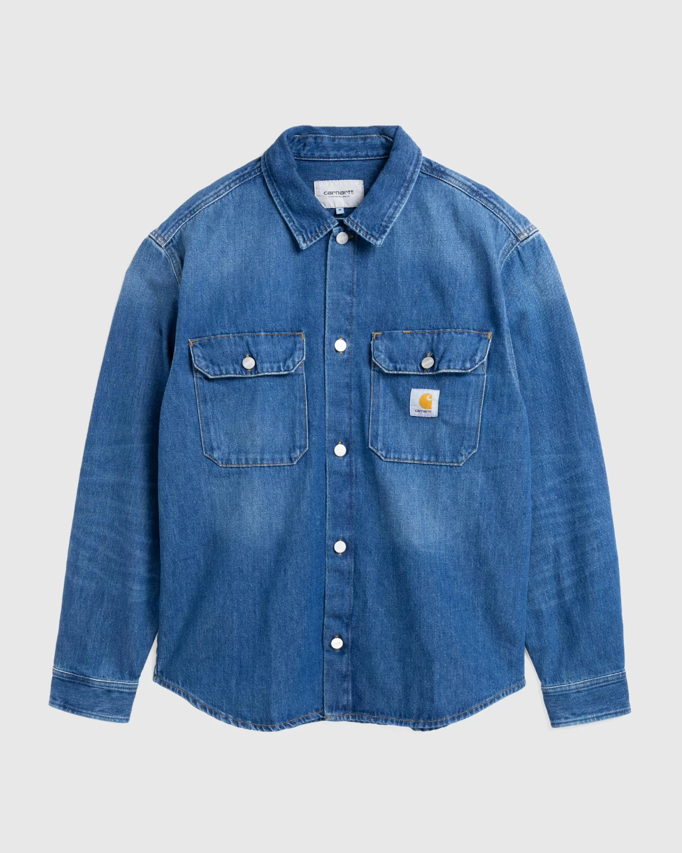 Online Carhartt WIP Harvey Shirt Jacket Blue/Dark Used Wash blue/darkusedwash