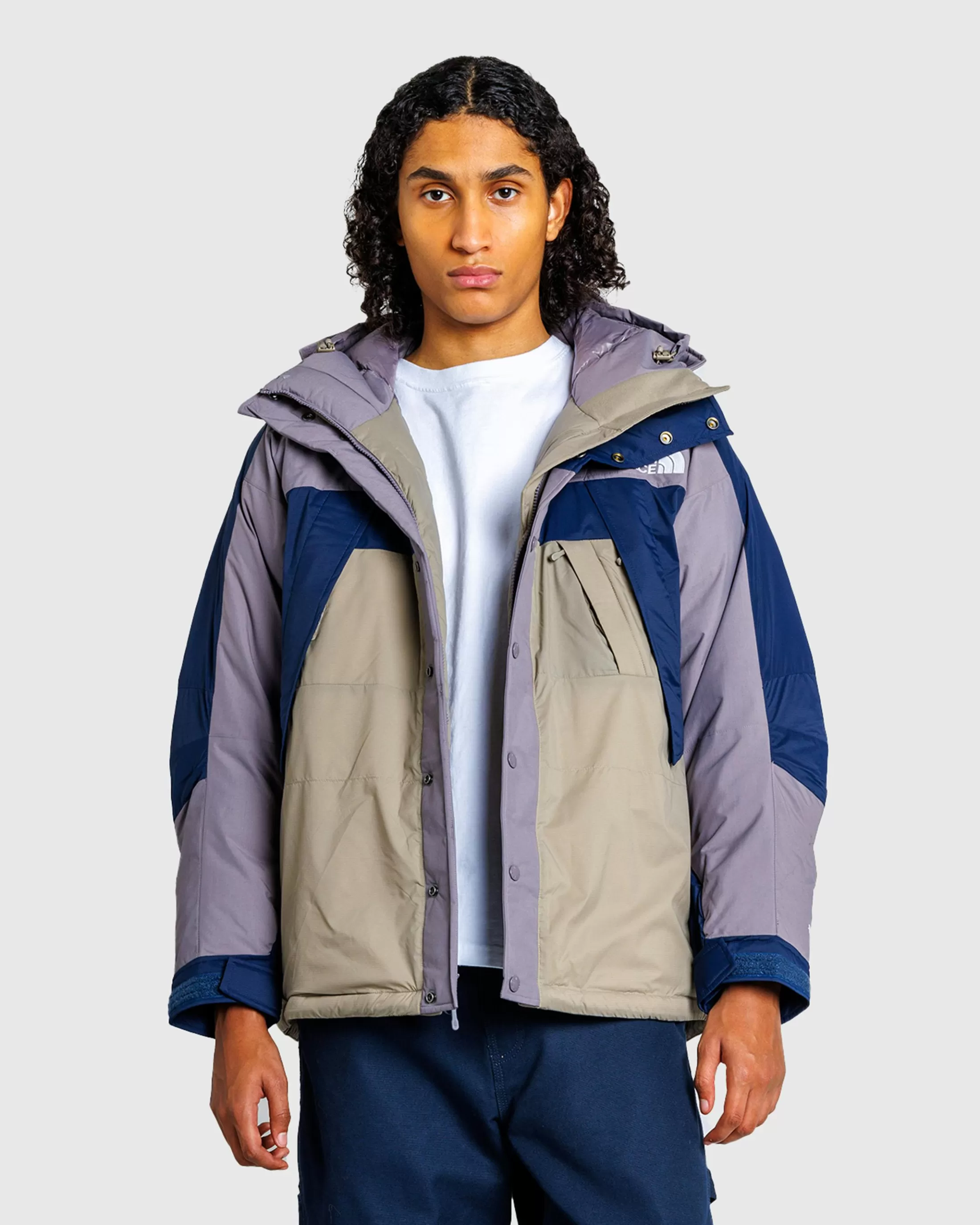 New The North Face Heavy Weight Mountain Down Jacket Lunar Stone/Cavern Gray lunarstone/caverngrey