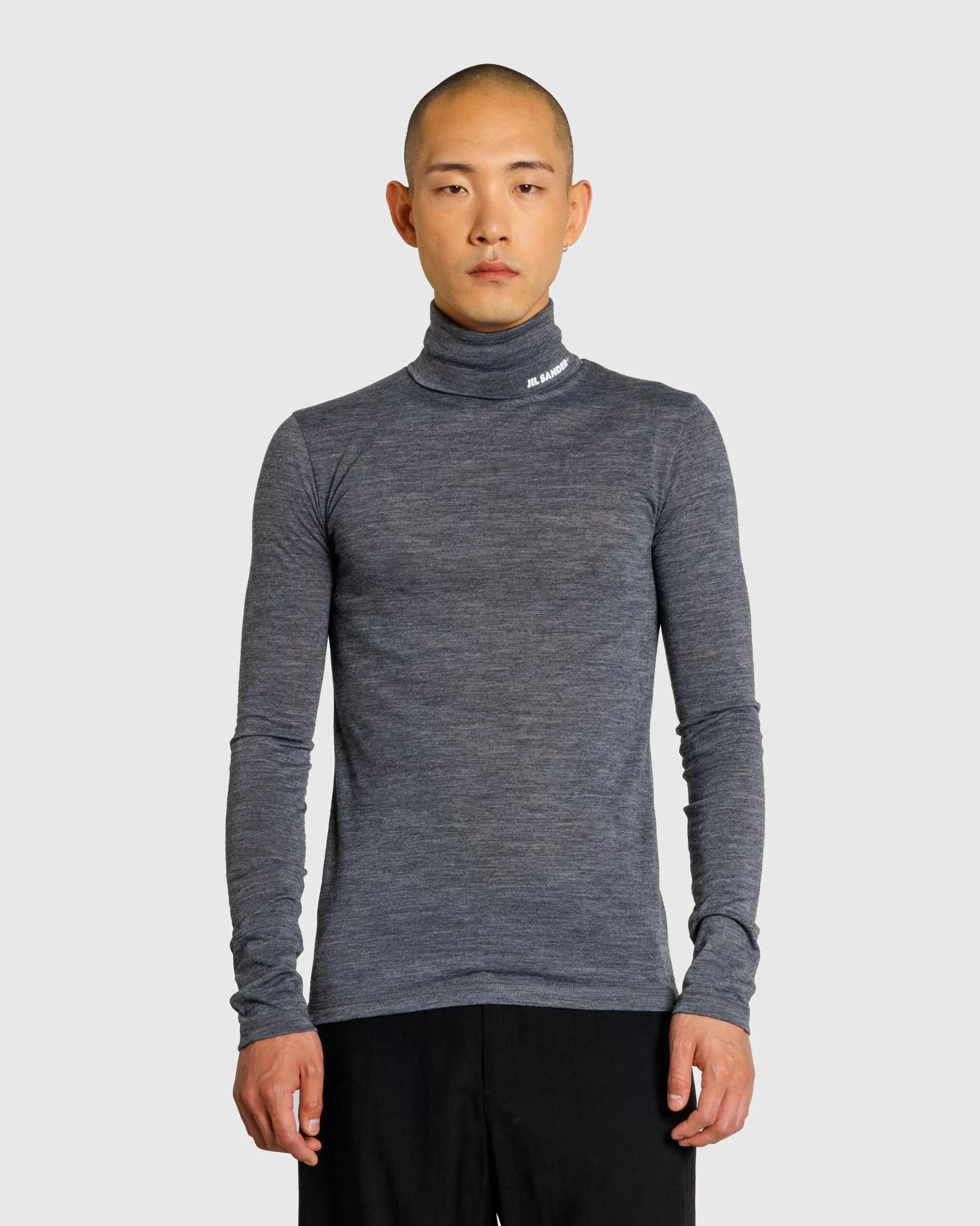 Cheap Jil Sander High-Neck Shirt Dark Grey darkgrey