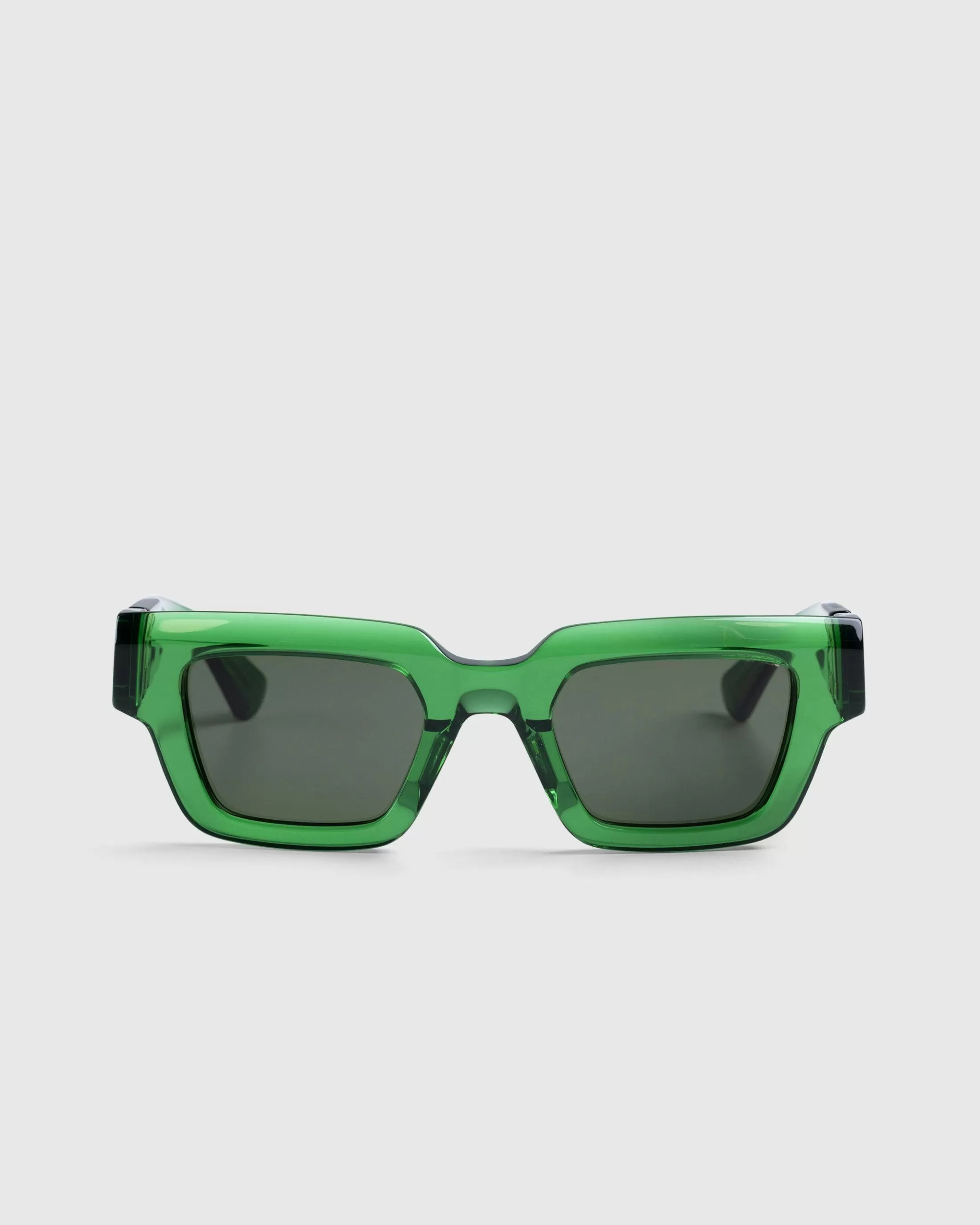 Sale Bottega Veneta Hinge Acetate Square Sunglasses green