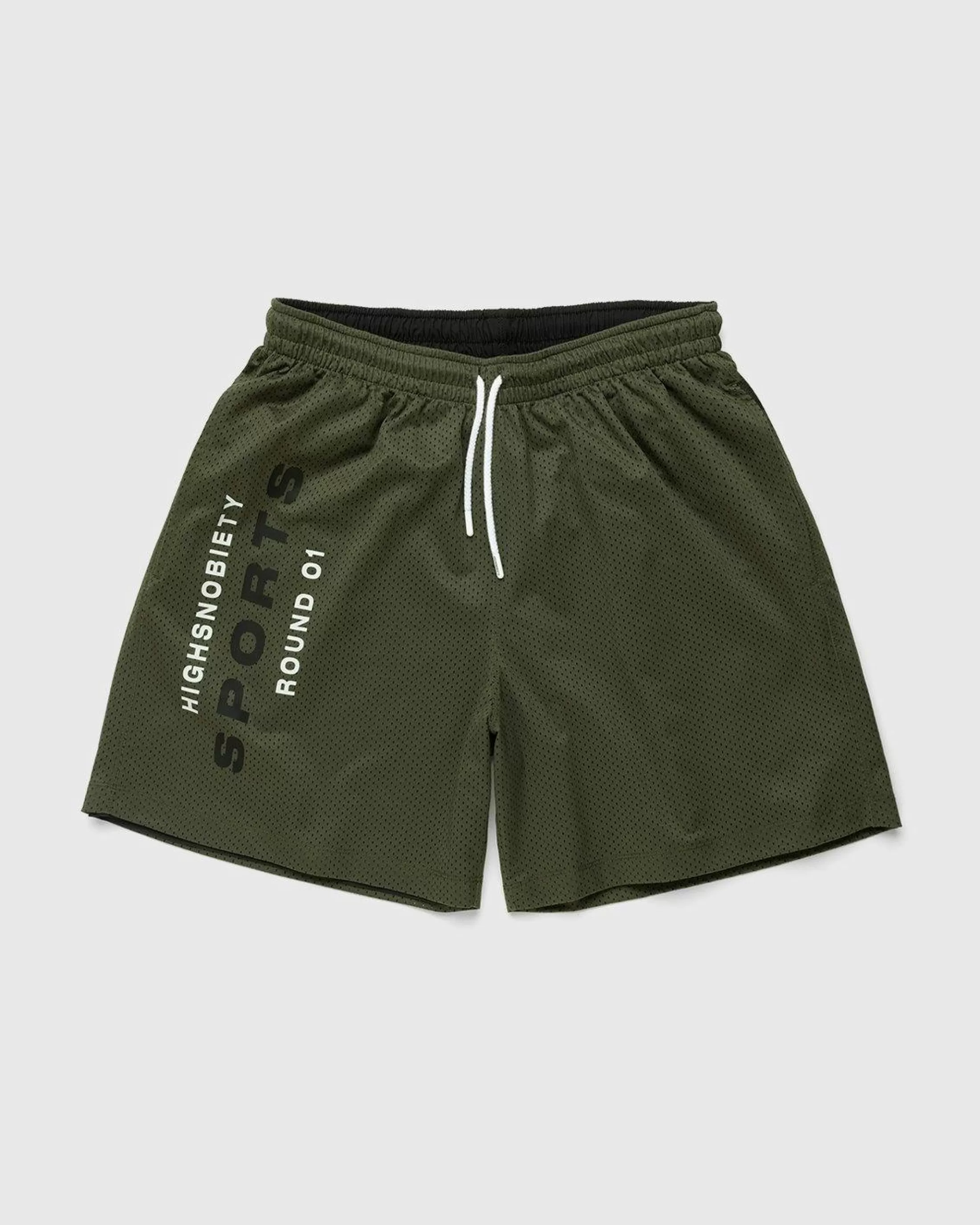 Clearance Highsnobiety HS Sports Reversible Mesh Shorts Black/Khaki green