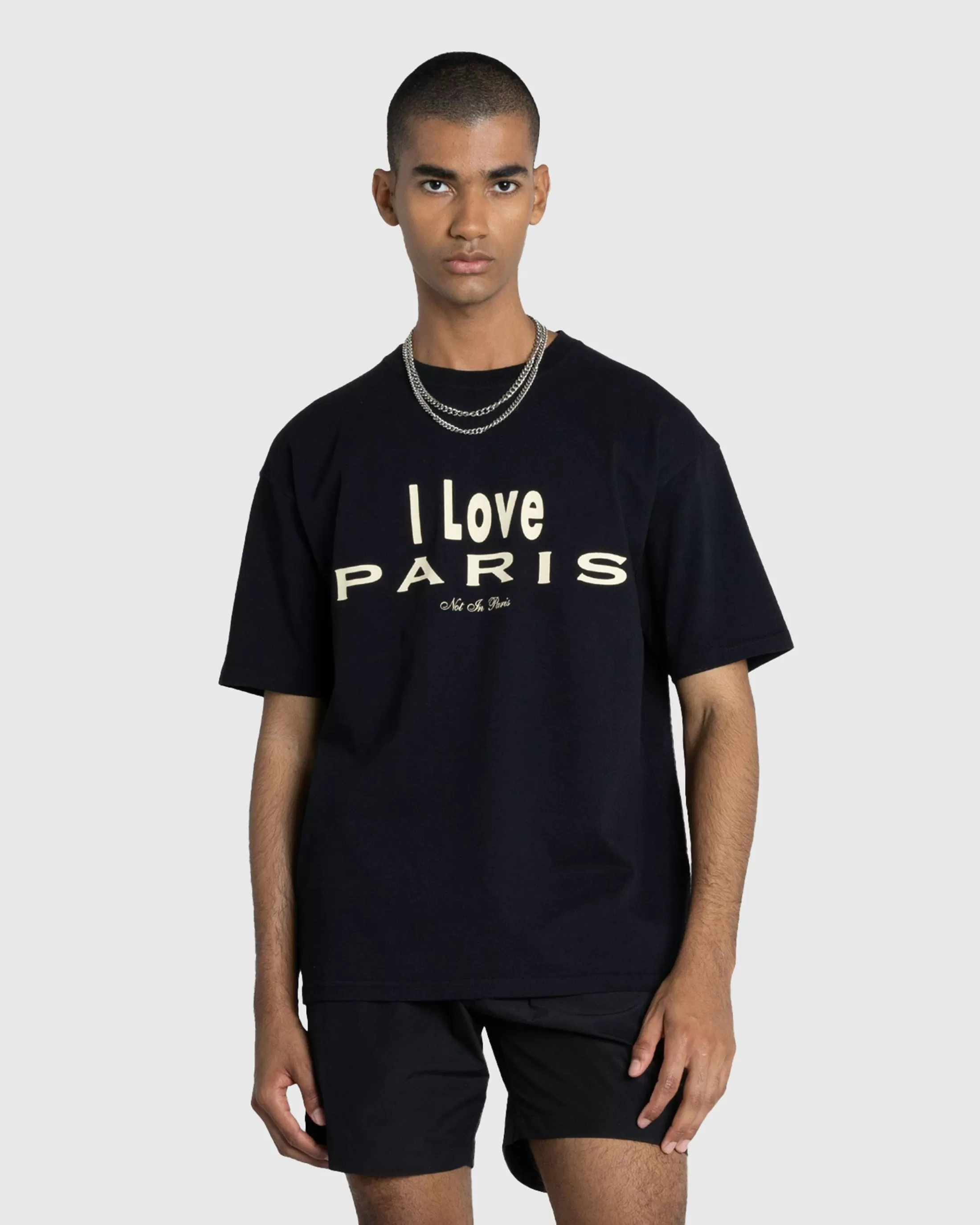 Best Sale Highsnobiety I Love Paris T-Shirt black