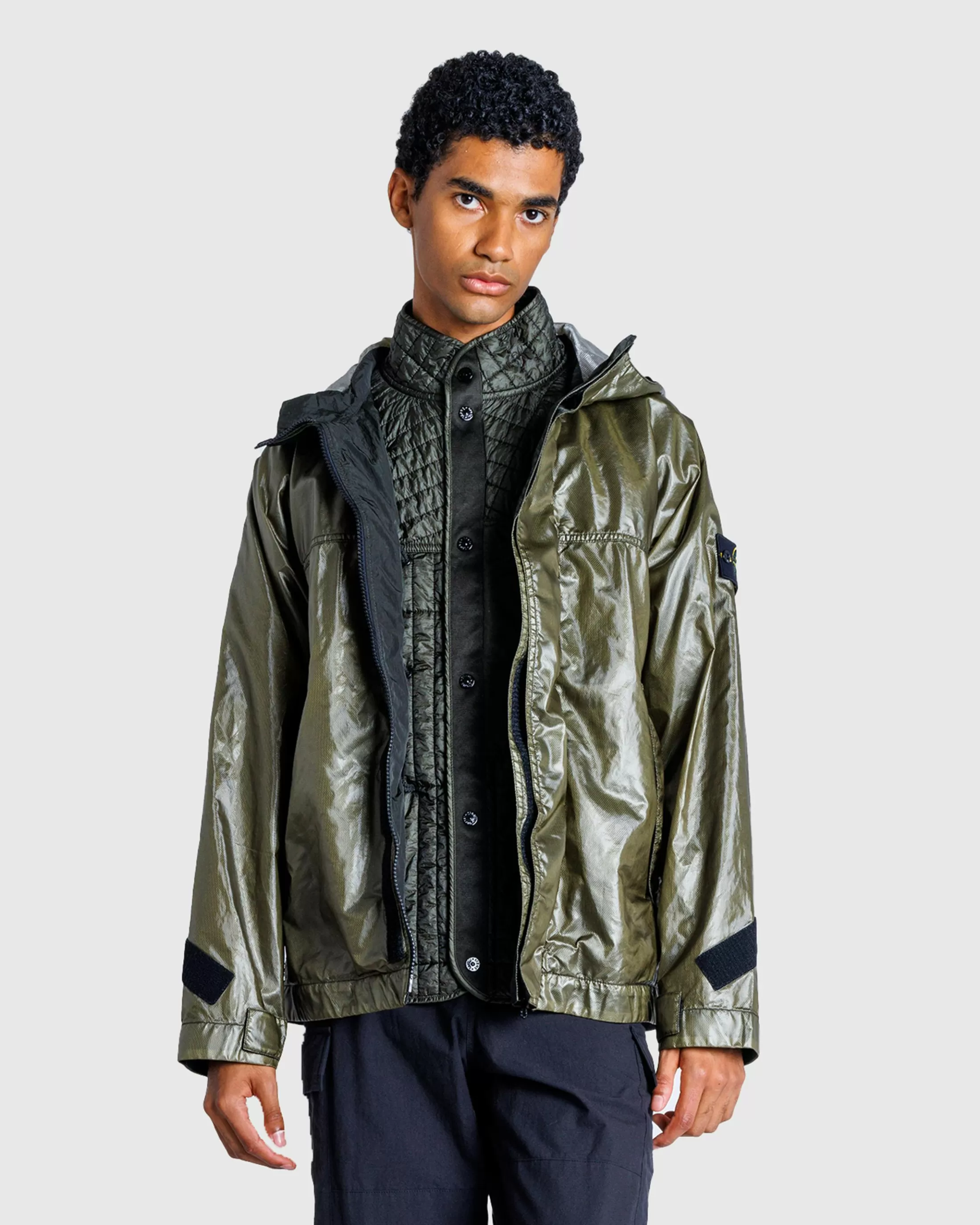 Clearance Stone Island Jacket With Gilet musk